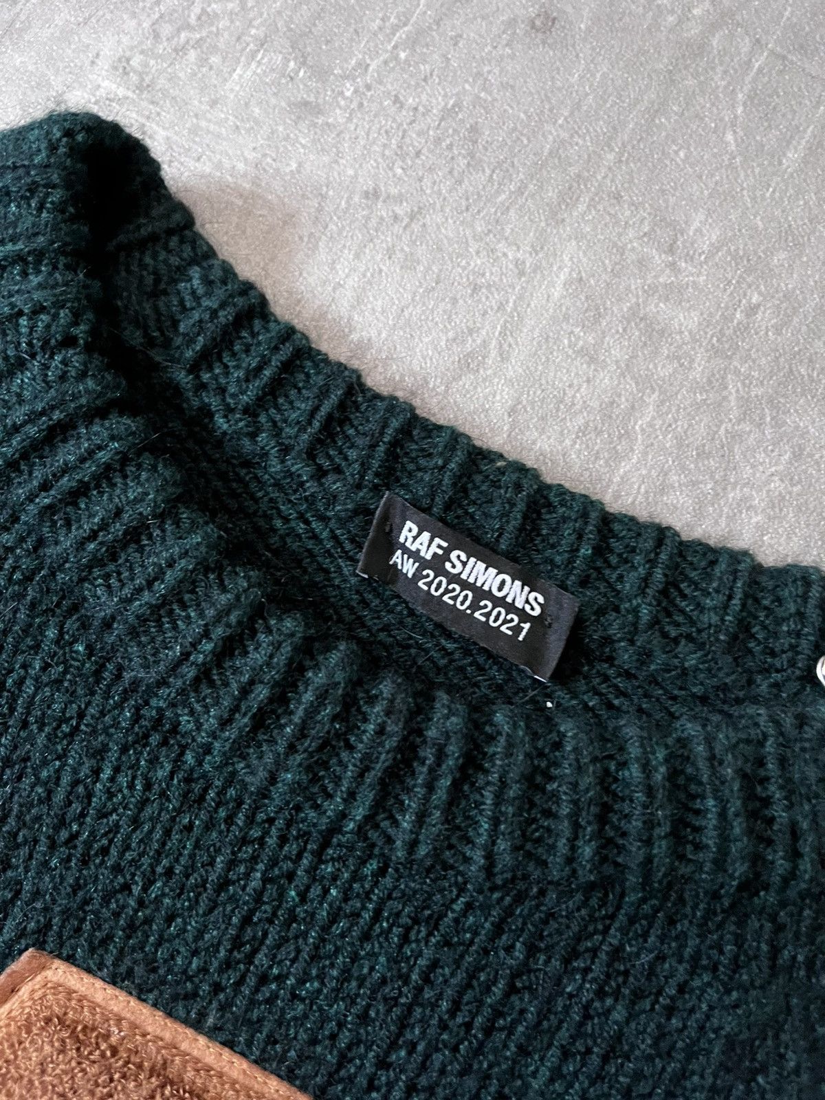 Raf Simons Raf Simons A/W 2020/21 letter A patch sweater green Size US S / EU 44-46 / 1 - 7 Thumbnail