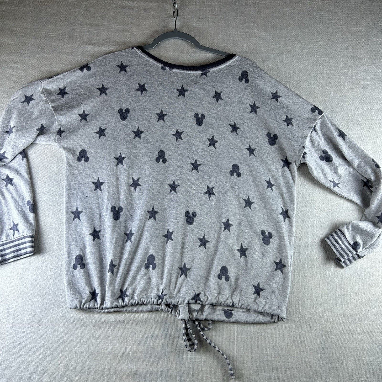 Disney Disney Long Sleeve Fleece Pajama Set Large Gray Cozy Warm Size ONE SIZE - 3 Thumbnail