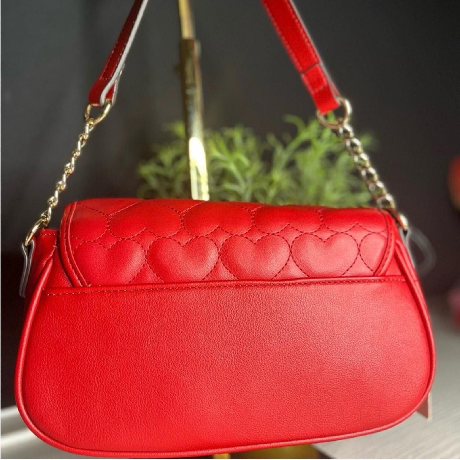 Juicy Couture × Juicy Couture Jeans Juicy Couture Straight From The Heart Red Satchel NWT Size ONE SIZE - 4 Thumbnail