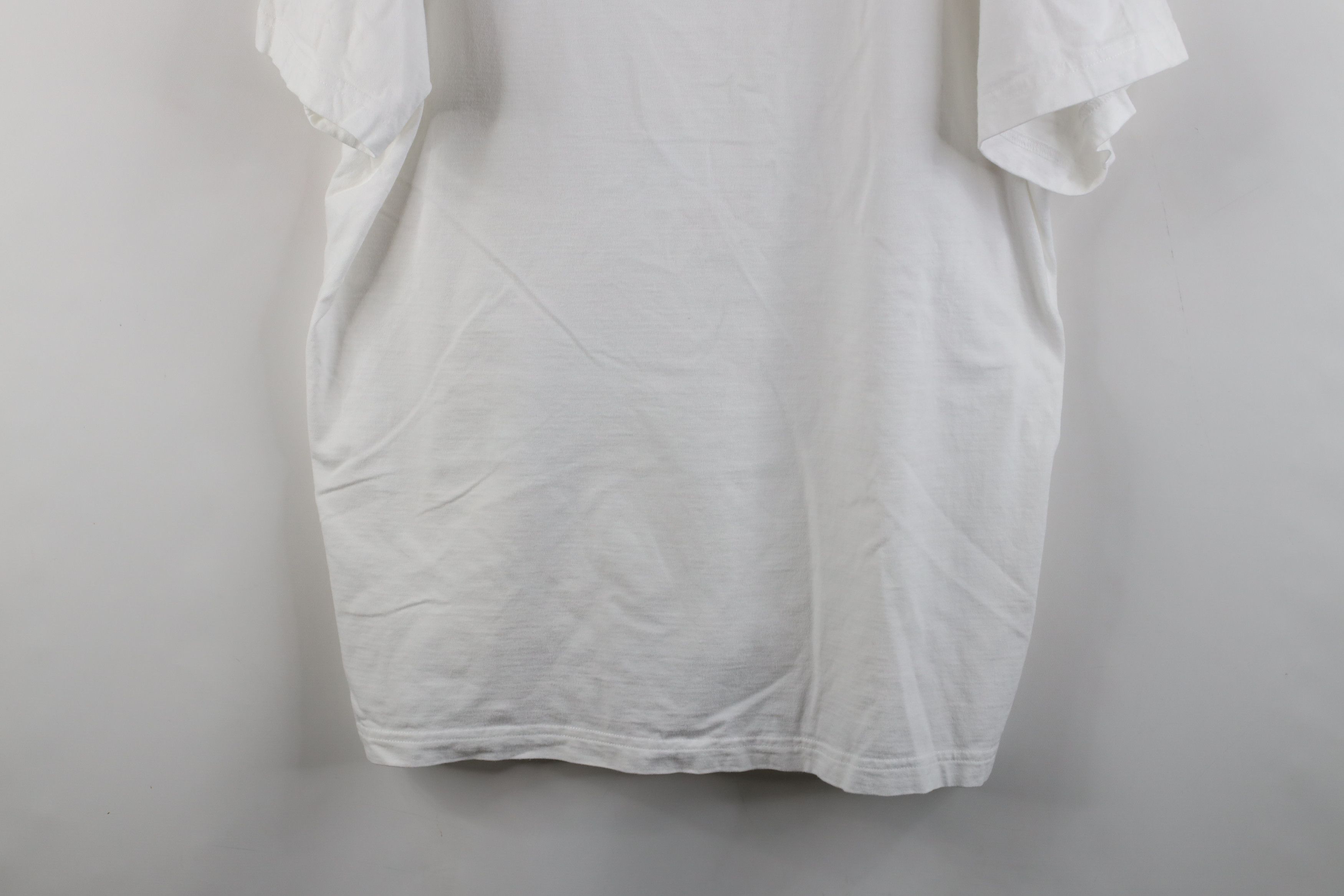 Vintage Vintage 90s Streetwear Cotton Short Sleeve T-Shirt White Size 3XL / US 20-22 - 3 Thumbnail