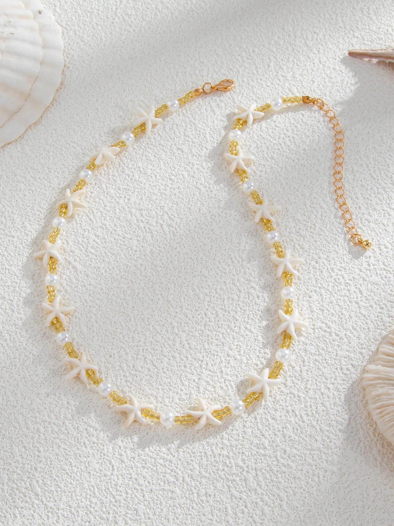 Vintage Pearl Beaded Beach Starfish Necklace Size ONE SIZE - 6 Thumbnail