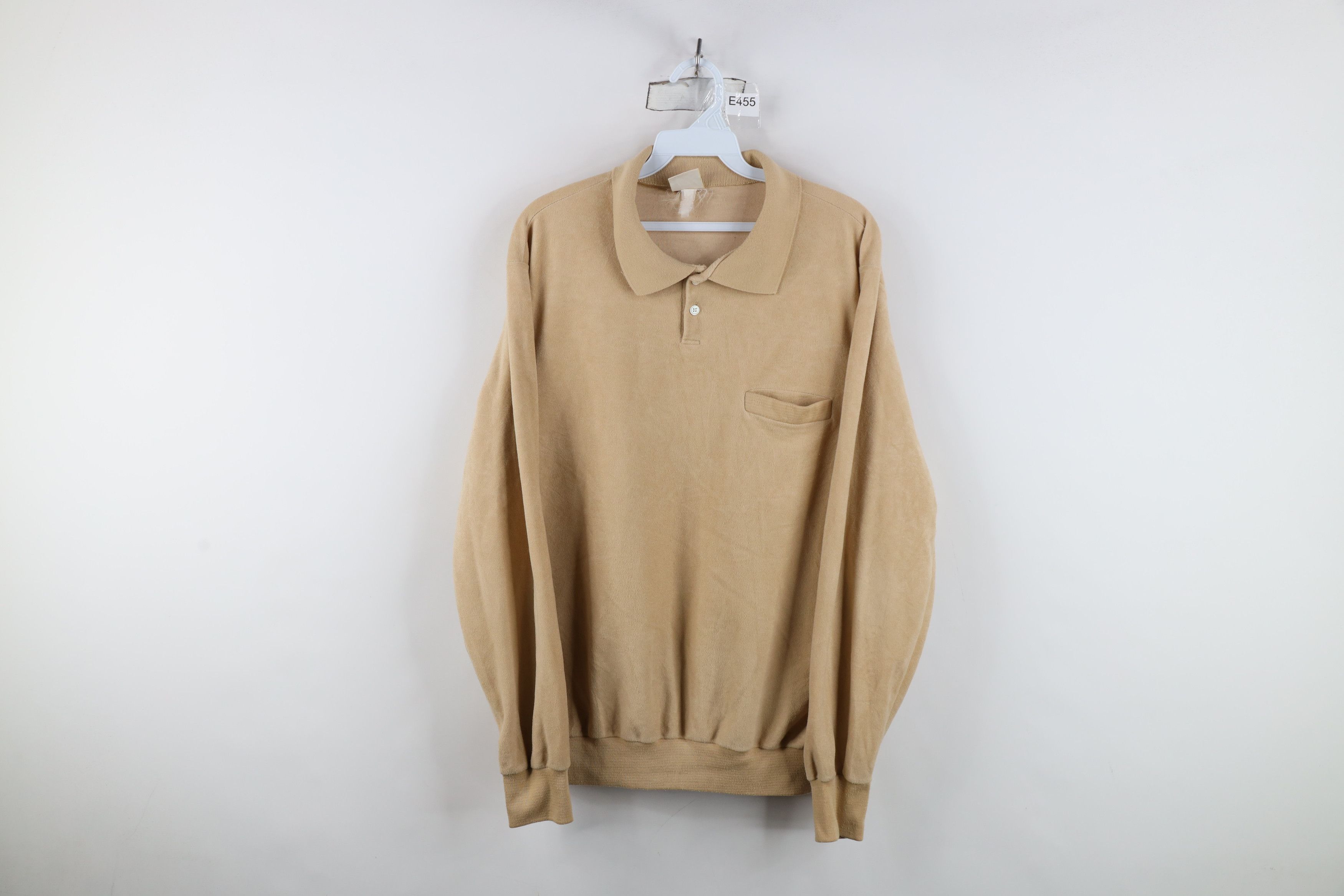 Vintage Vintage 70s Streetwear Velvet Velour Pullover Polo Shirt USA Size US M / EU 48-50 / 2 - 1 Thumbnail