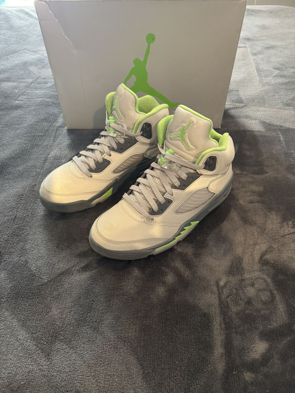 Jordan Brand Jordan Green bean 5 Size US 8.5 / EU 41-42 - 2 Thumbnail