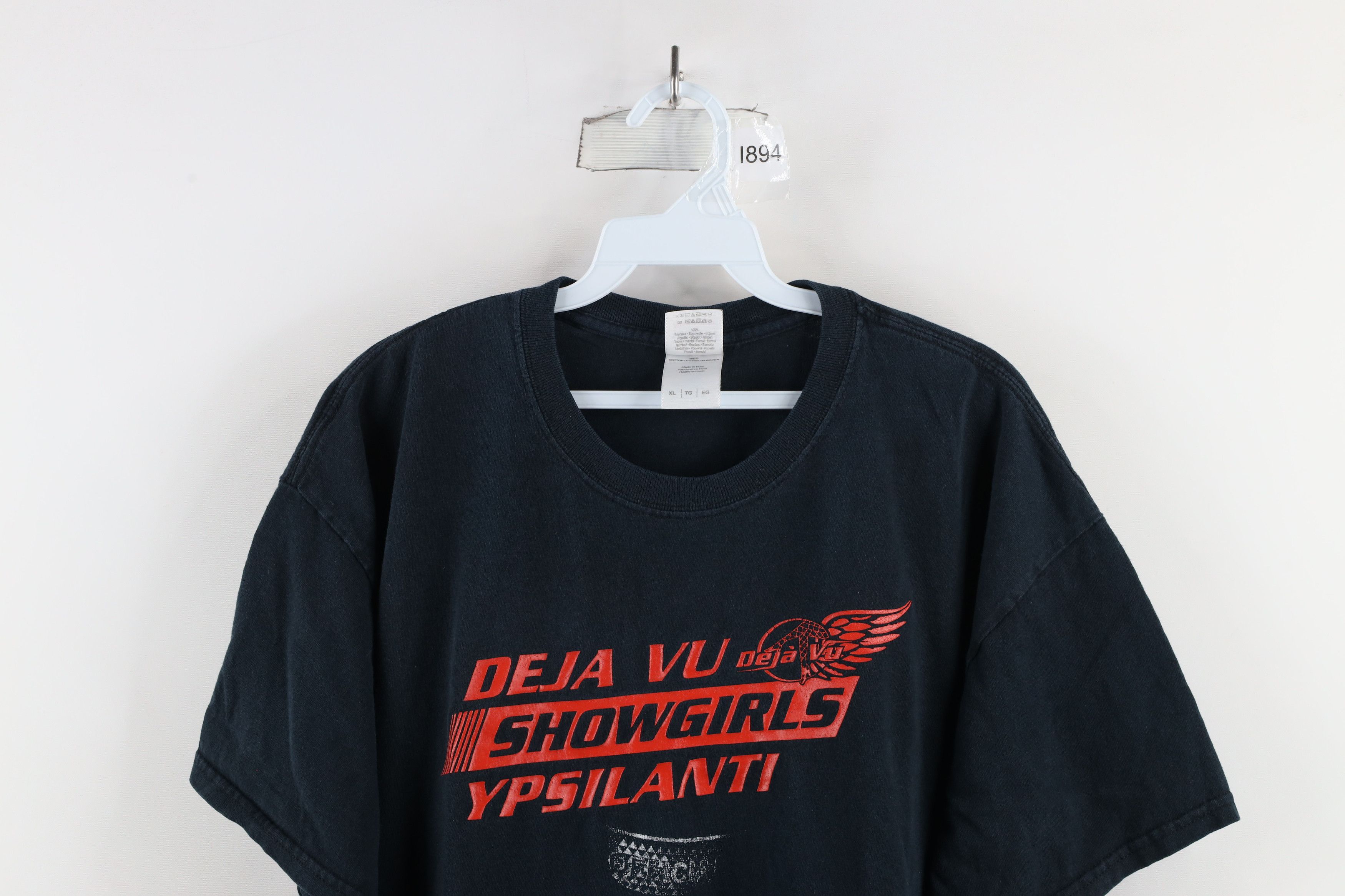 Vintage Vintage Streetwear Out Deja Vu Showgirls Strip Club T-Shirt Size US XL / EU 56 / 4 - 2 Thumbnail