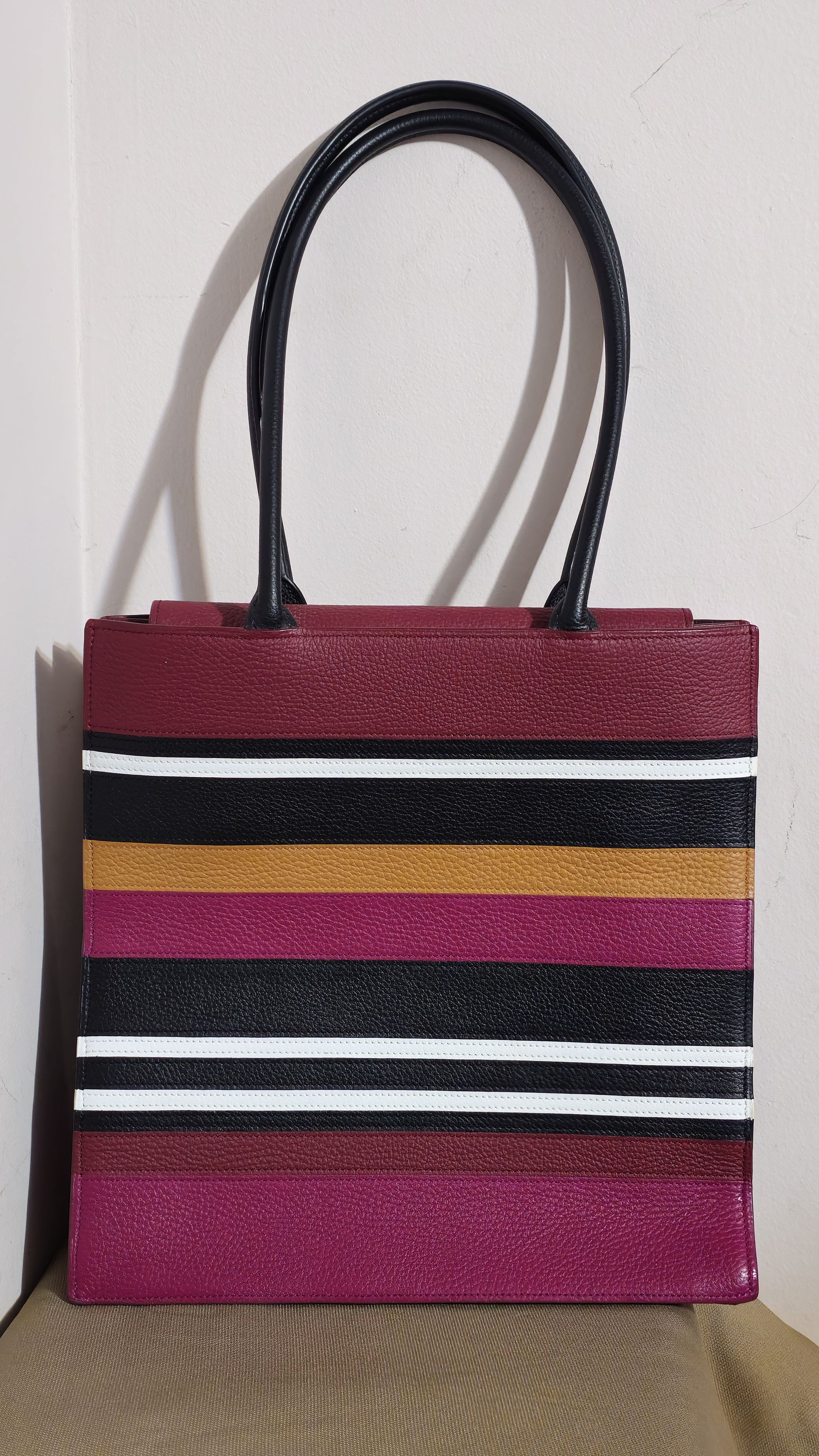 Other Graf Paris Multicolor Striped Leather Tote Bag Size ONE SIZE - 2 Thumbnail