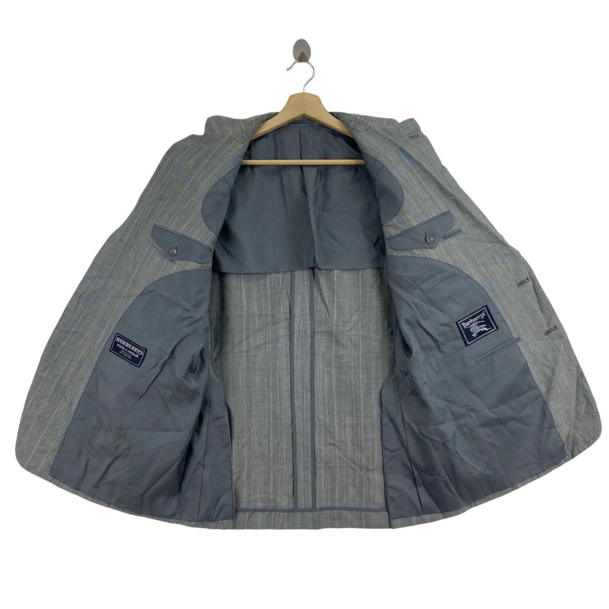 Burberry Vintage BURBERRYS Black Label Hickory Stripes Style Grey Size US M / EU 48-50 / 2 - 3 Thumbnail