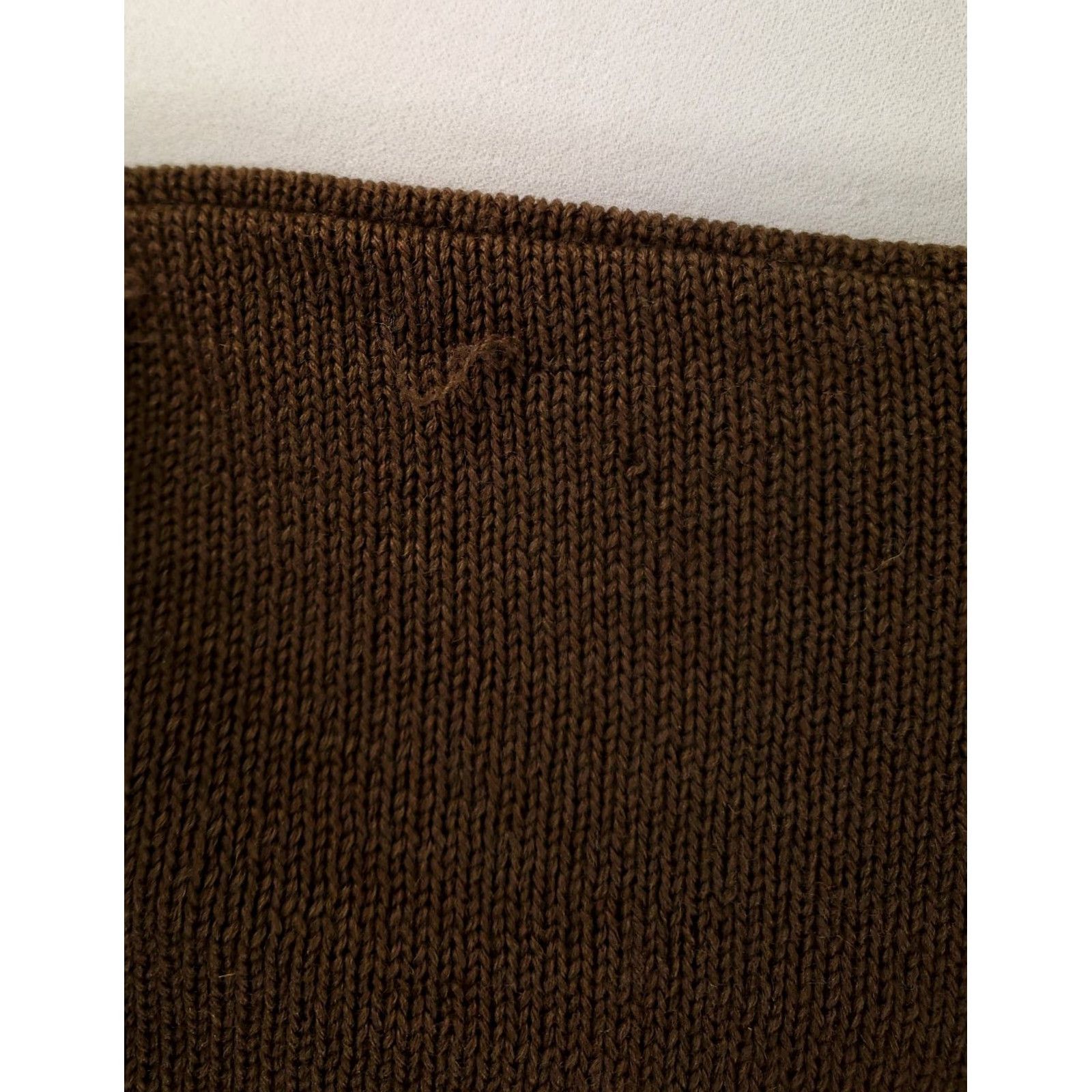 Olive VINTAGE US Army Henley Sweater 100% Wool 5 Button Olive Drab Mens XL 80s Size US XL / EU 56 / 4 - 4 Thumbnail