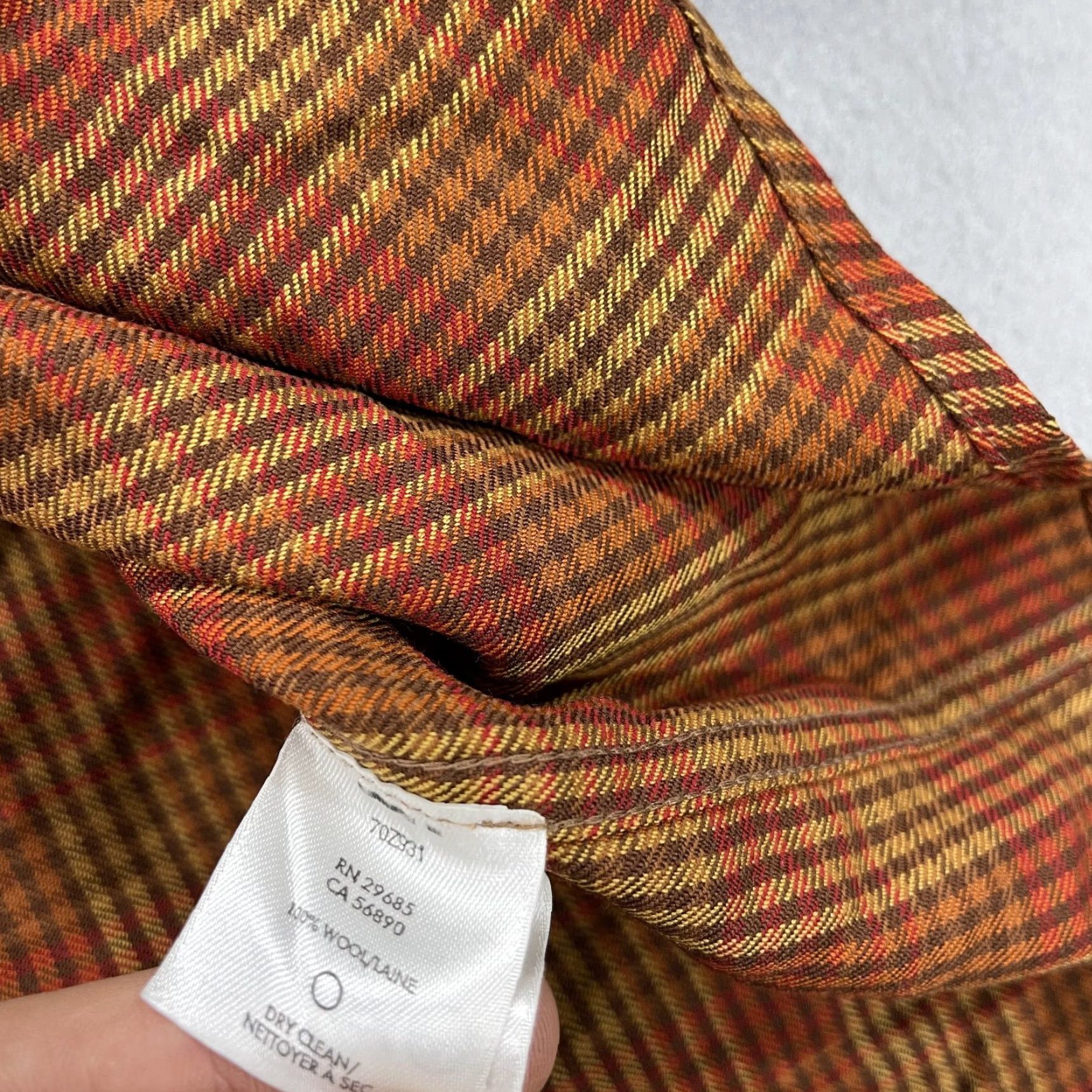 Pendleton VINTAGE Pendleton Shirt Mens XL Orange Plaid Pockets 100% Wool USA 90s Size US XL / EU 56 / 4 - 7 Thumbnail