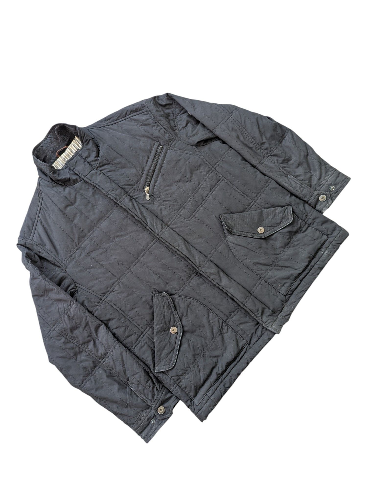 ALAIN DELON Vintage Alain Delon Quilted Jacket Size US L / EU 52-54 / 3 - 3 Thumbnail