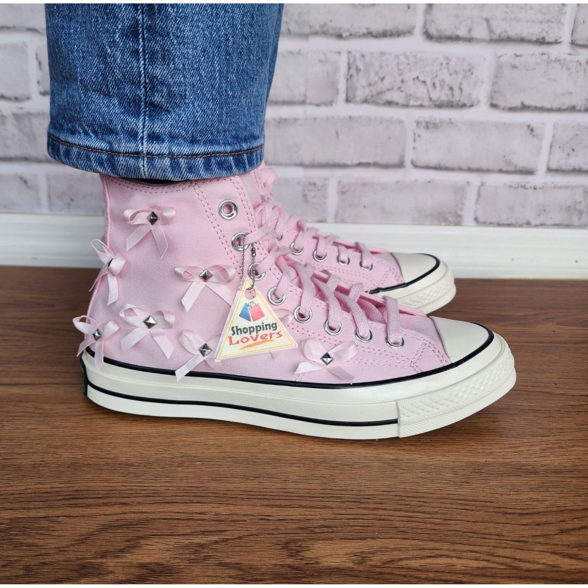 Converse ⭐Converse Chuck 70 Hi Bow Studded Size 5.5 Men's Shoes Sneak Size US 5.5 / EU 38 - 1 Thumbnail