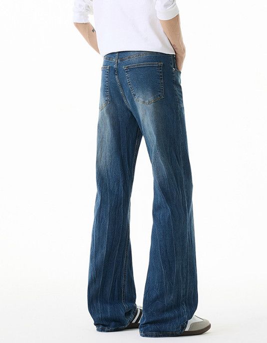 Japanese Brand American Retro Distressed Lightning-Print Flared Jeans Size US 32 / EU 48 - 5 Thumbnail