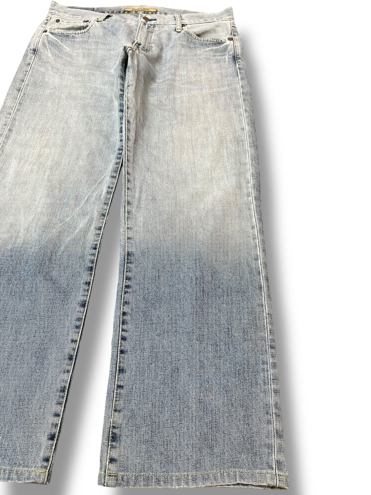 Uniqlo Vintage Uniqlo S-003 Baggy Loose Faded Denim Size US 35 - 4 Thumbnail