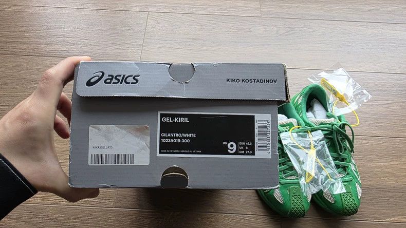 Kiko Kostadinov KIKO KOSTADINOV Asics Gel-Kiril White Green Sports Shoes 2 Size US 9.5 / EU 42-43 - 6 Thumbnail