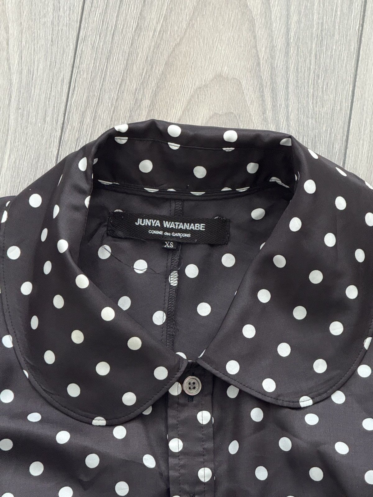Junya Watanabe Junya Watanabe Polka Dot Short Sleeve Shirt Size XS / US 0-2 / IT 36-38 - 3 Thumbnail
