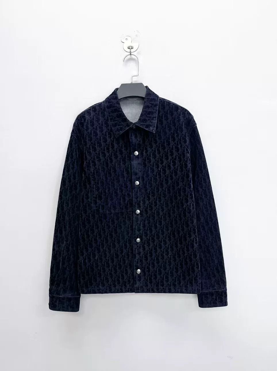 Dior Dior Oblique Blue Velvet Monogram Jacket Size US XS / EU 42 / 0 - 1 Thumbnail