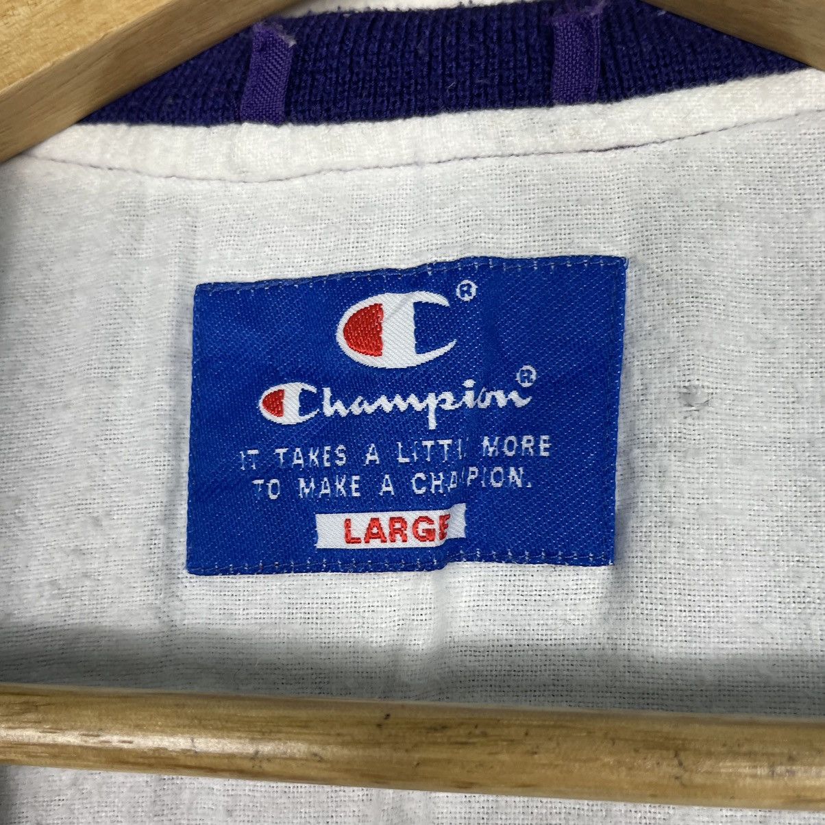 Champion × Vintage 💥70s CHAMPION LIGHT BOMBER SNAP BUTTON Size US L / EU 52-54 / 3 - 15 Thumbnail