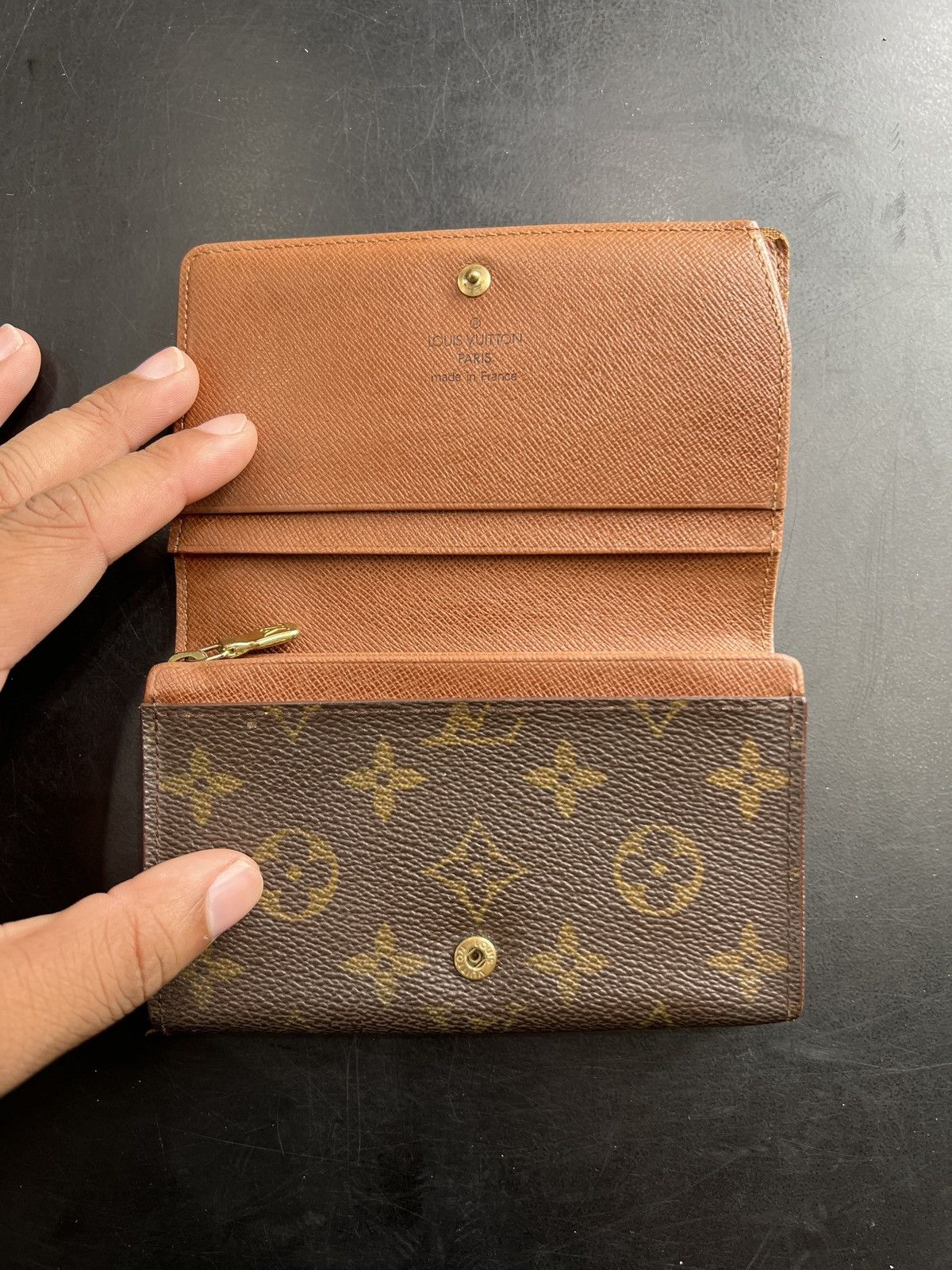 Louis Vuitton × Vintage Louis Vuitton Monogram Long Button Wallet Size ONE SIZE - 1 Thumbnail