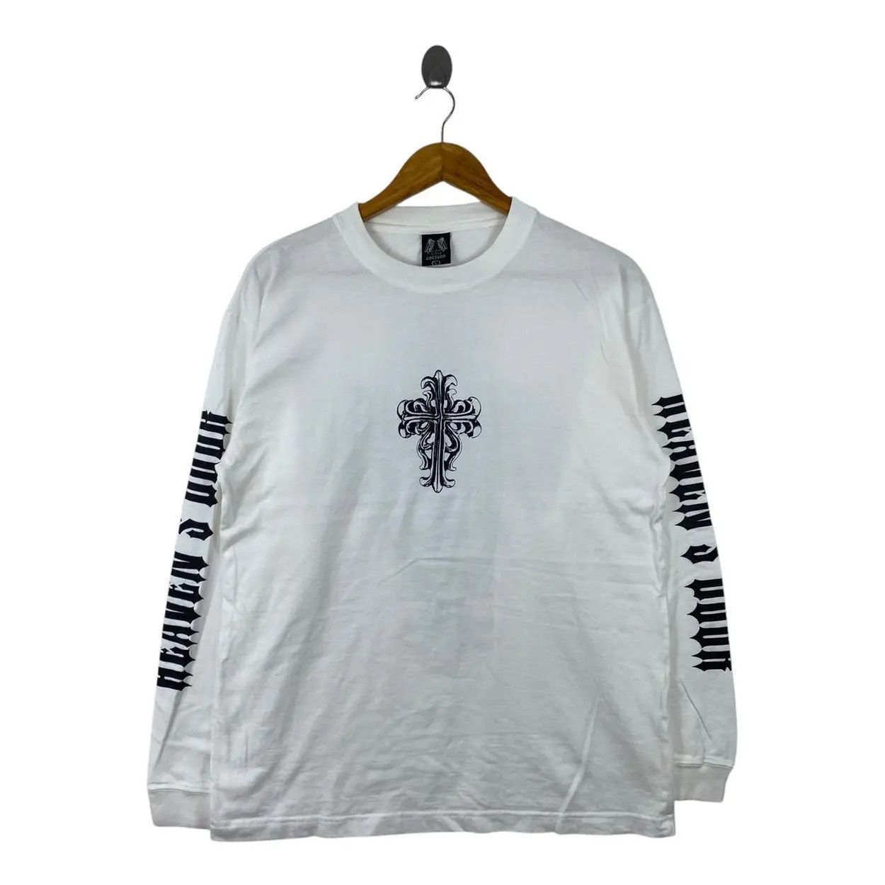 Other Vintage COLLINS USA Cross Pendant Tattoo Punk Tee Shirt Top Size US L / EU 52-54 / 3 - 2 Thumbnail