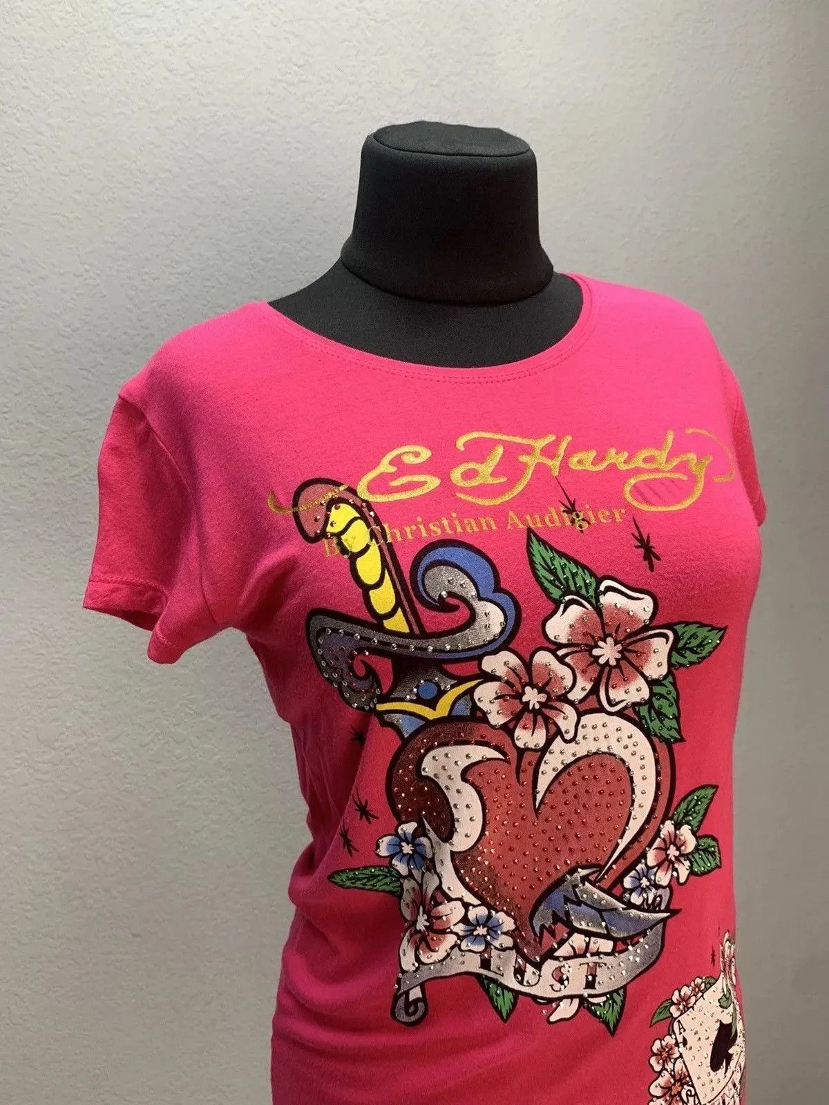 Christian Audigier × Ed Hardy Vintage Y2K t-shirt style Ed hardy Christian Audigier tee Size US L / EU 52-54 / 3 - 5 Thumbnail