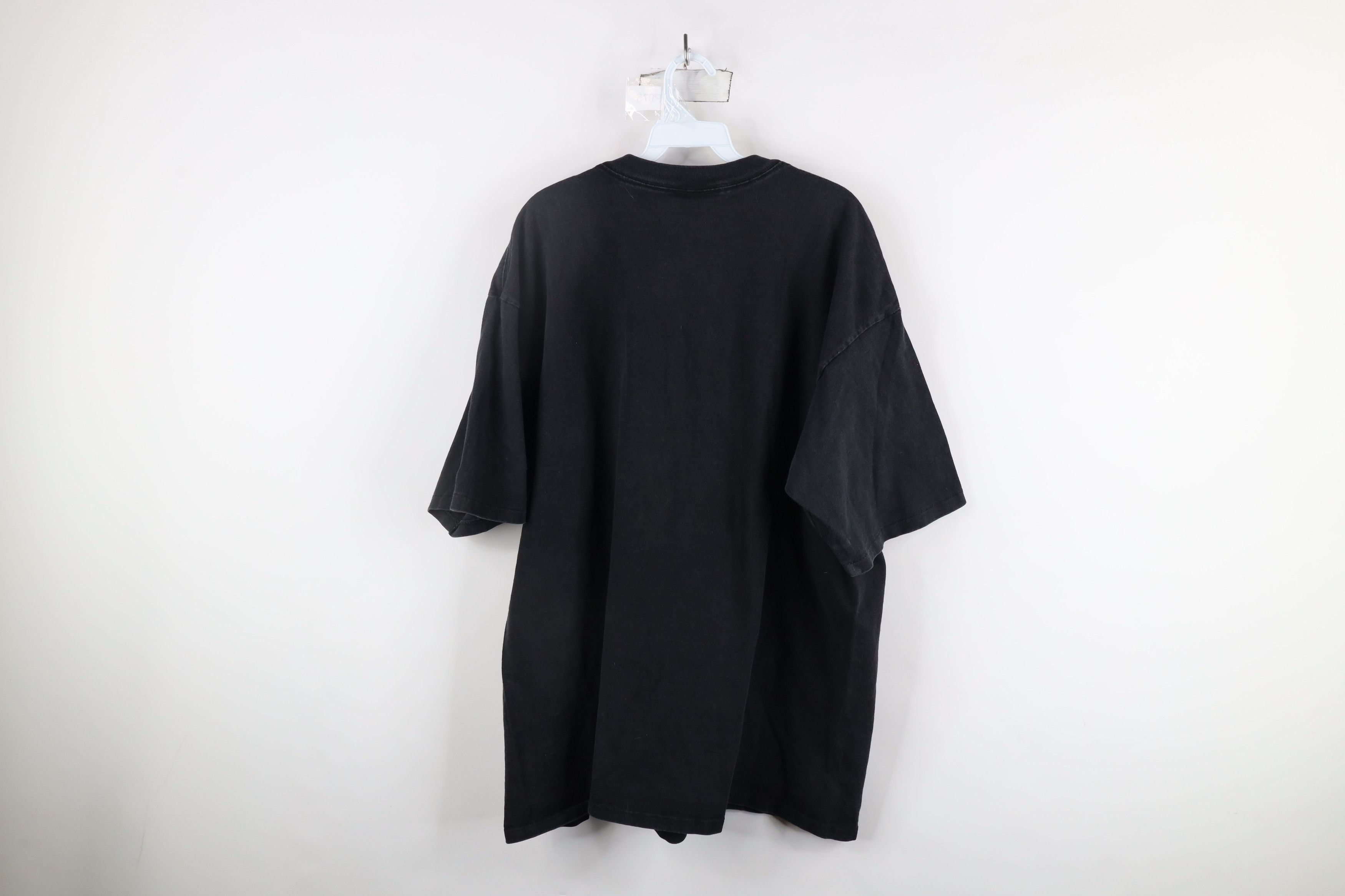 Vintage Vintage 90s Streetwear Heavyweight Cotton T-Shirt Black Size US XXL / EU 58 / 5 - 8 Thumbnail
