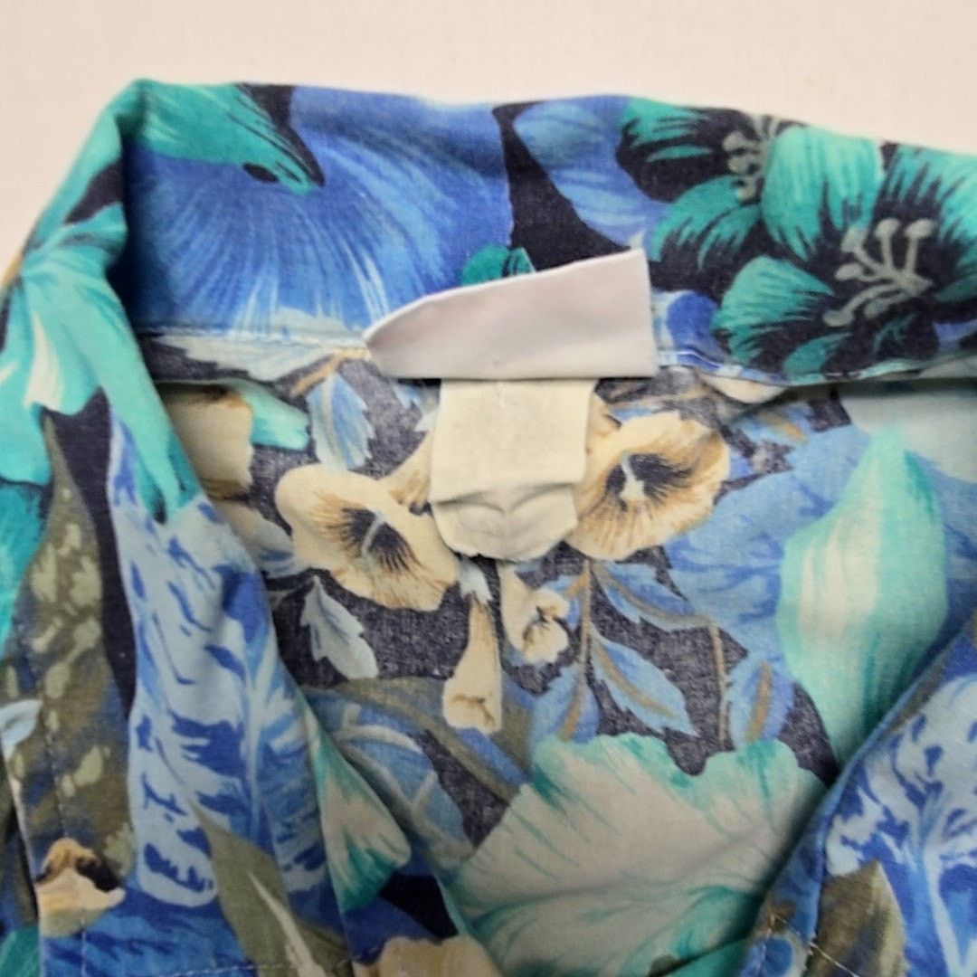 Vintage Vintage Bobbie Brooks Hawaiian Shirt Floral Print Blue L Size L / US 10 / IT 46 - 6 Thumbnail