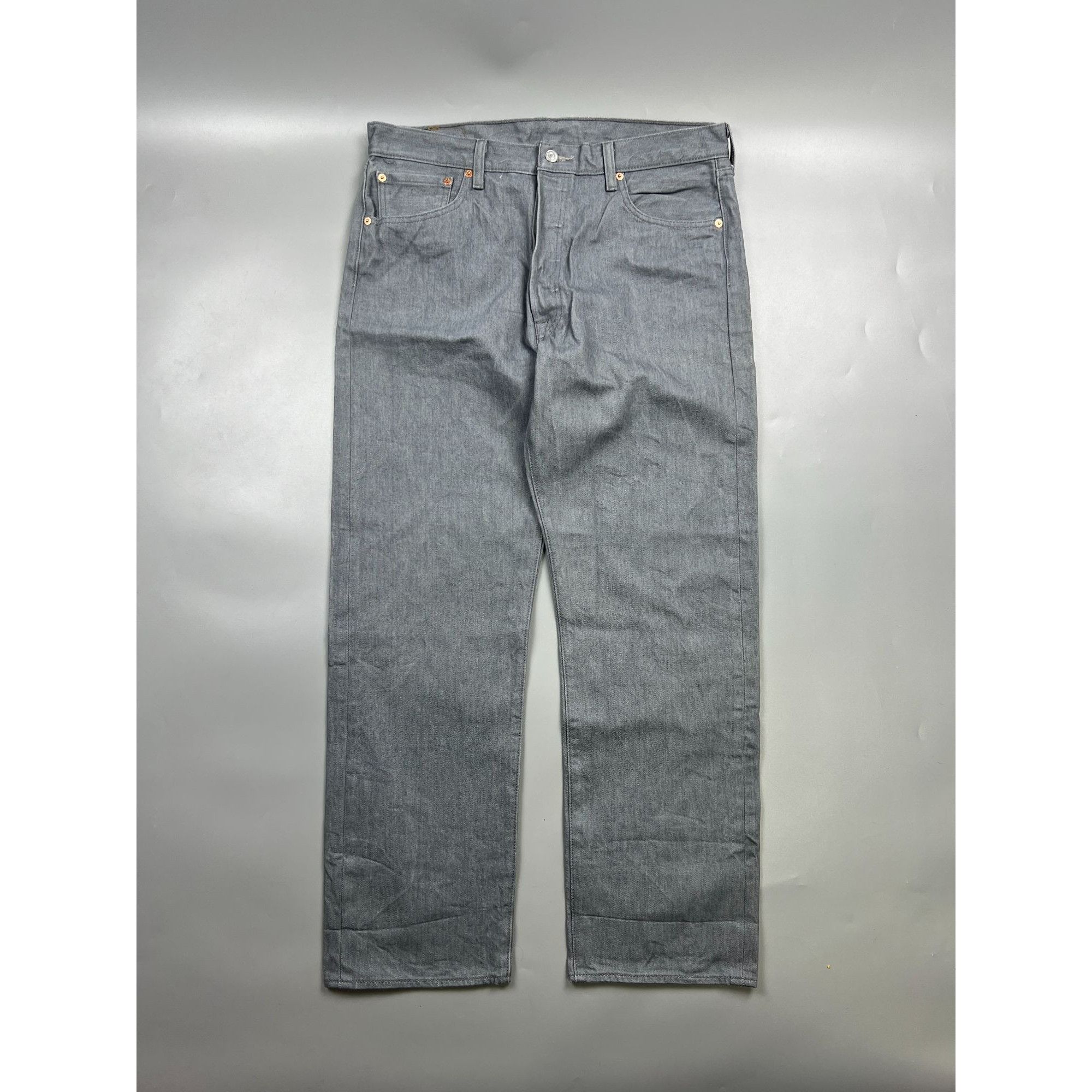 Levi's NWOT Levi’s 501 Gray Denim Jeans Pants (Y0916) Size US 36 / EU 52 - 1 Thumbnail