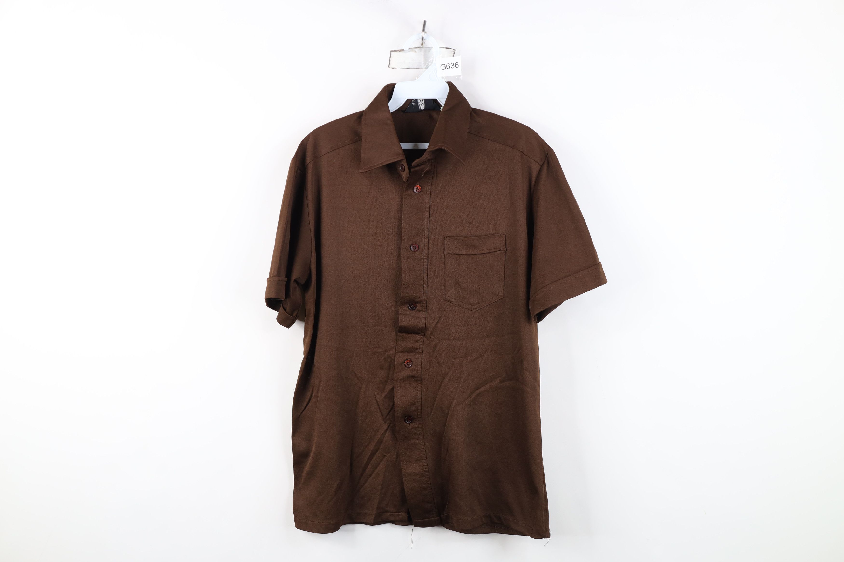 Vintage Vintage 70s Streetwear Short Sleeve Collared Button Shirt Size US L / EU 52-54 / 3 - 1 Thumbnail