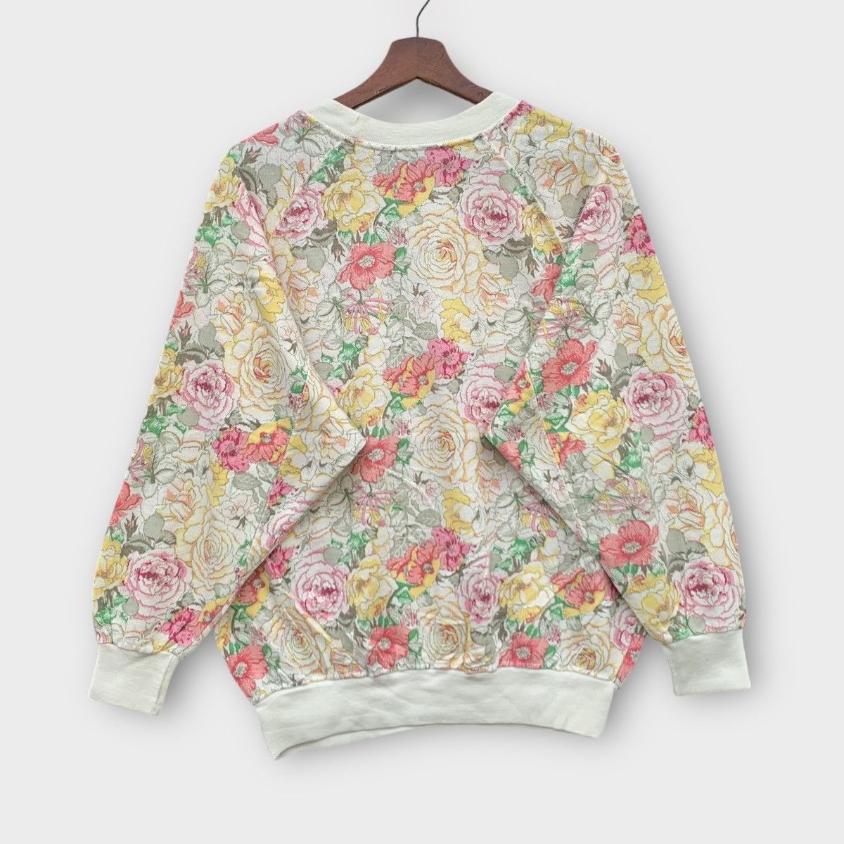 Vintage Vintage 90s Sport i Flowers Sweatshirt Size L / US 10 / IT 46 - 2 Thumbnail