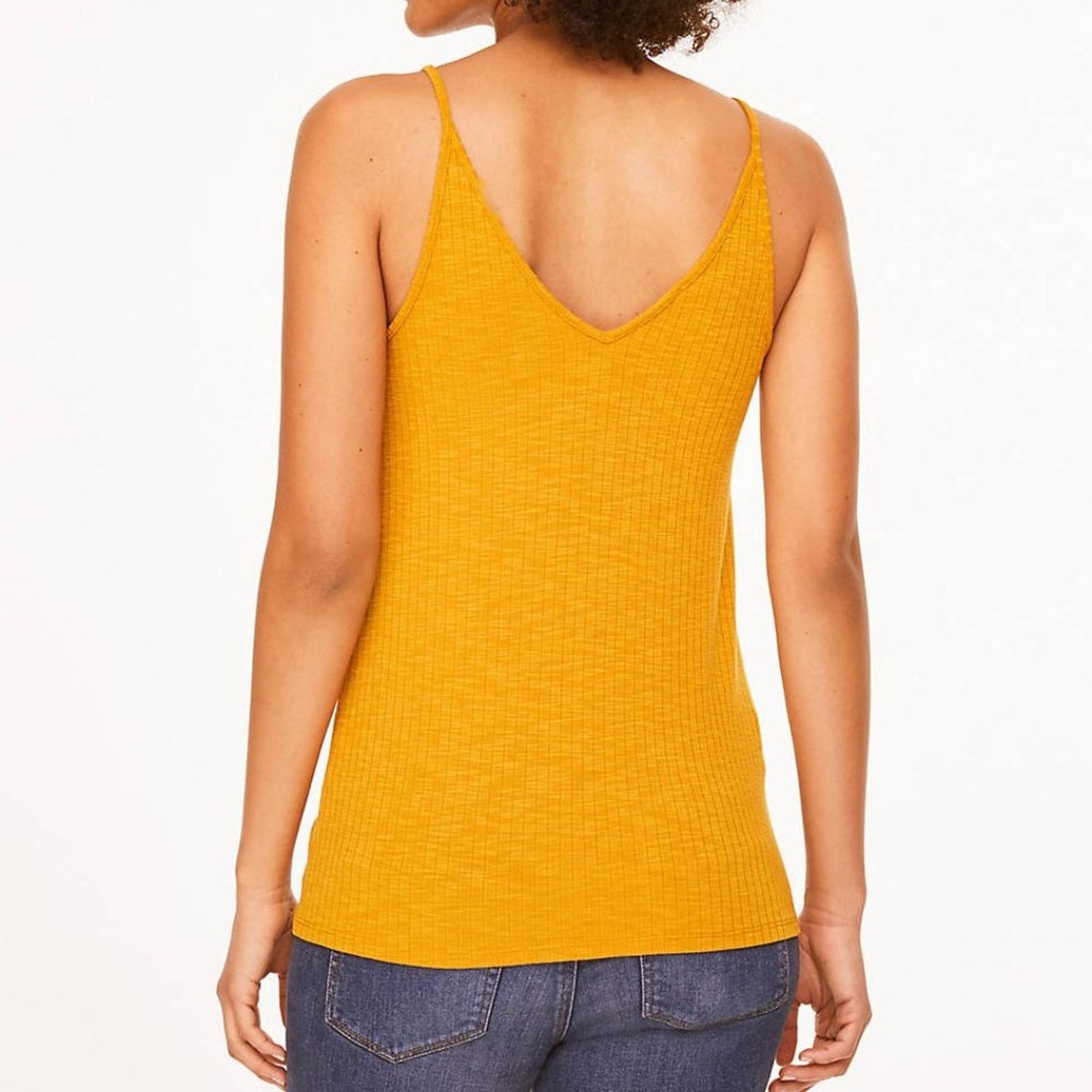 Loft LOFT Gold Double V Cami Size S / US 4 / IT 40 - 4 Thumbnail