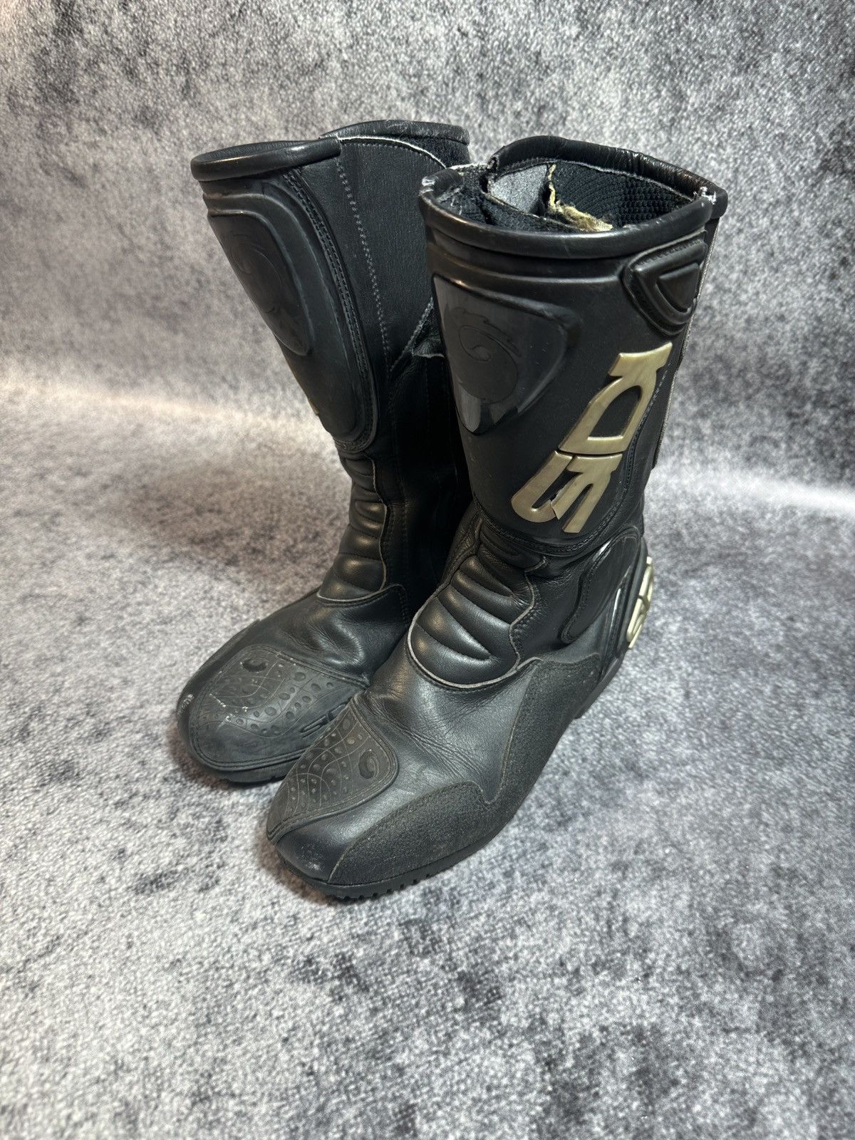 Vintage Y2K Opium Leather Racing Boots Streetwear Style Sidi VTg 41 Size US 8 / EU 41 - 1 Thumbnail