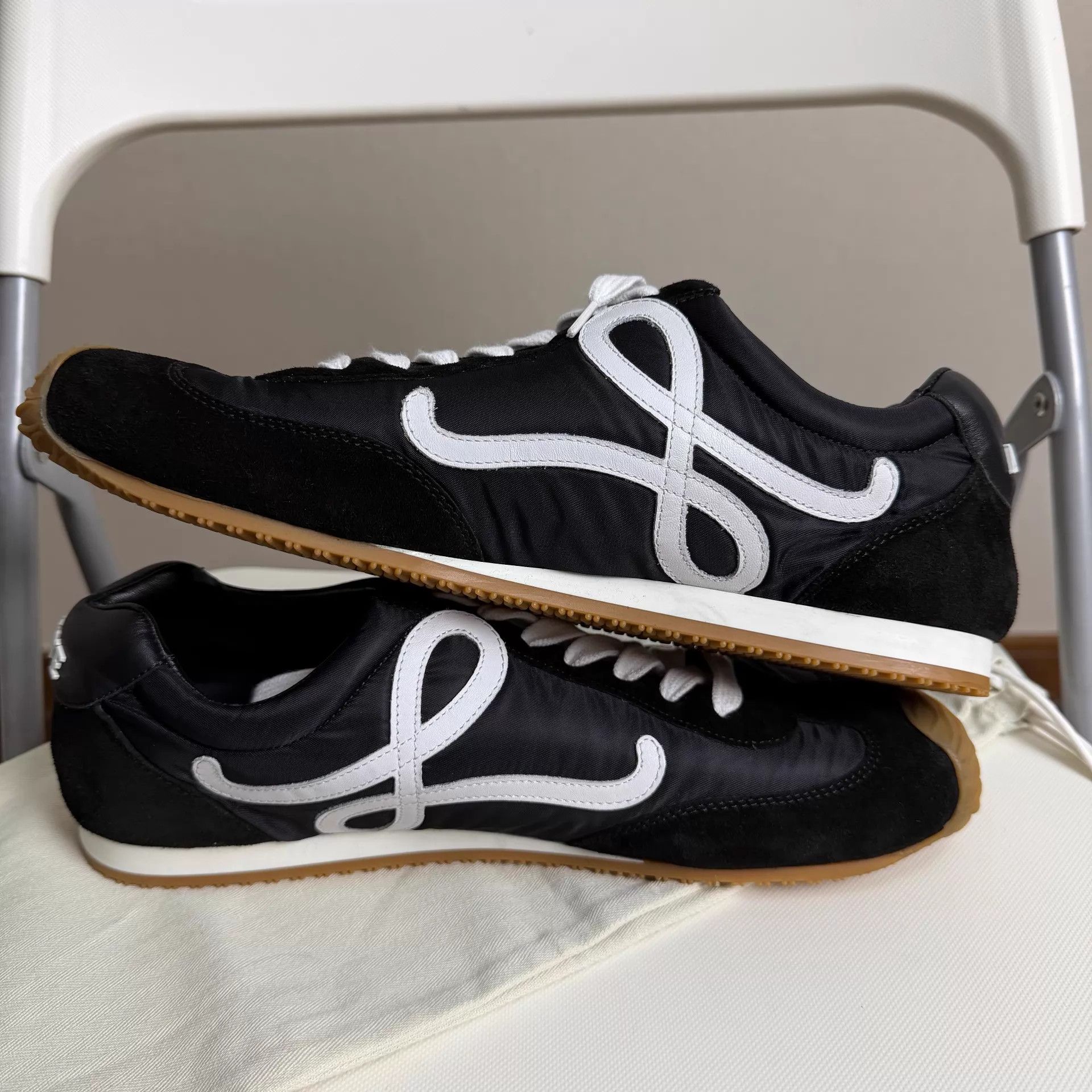 Loewe LOEWE Ballet Runner 2.0 Men's Black 43 Nylon/Calfskin Size US 10 / EU 43 - 7 Thumbnail