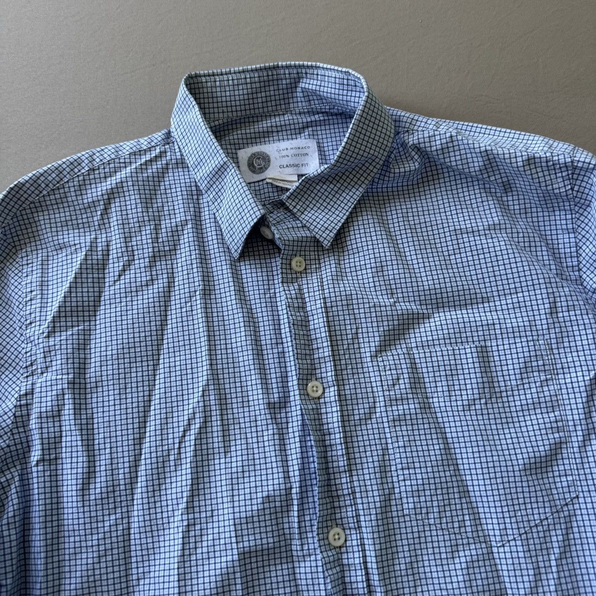 Club Monaco Vintage Club Monaco Grid Oxford Shirt Size US L / EU 52-54 / 3 - 3 Thumbnail