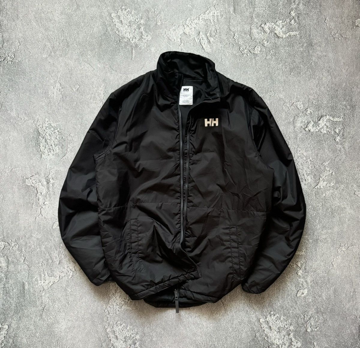 Helly Hansen XL black zip jacket bomber primaloft lining