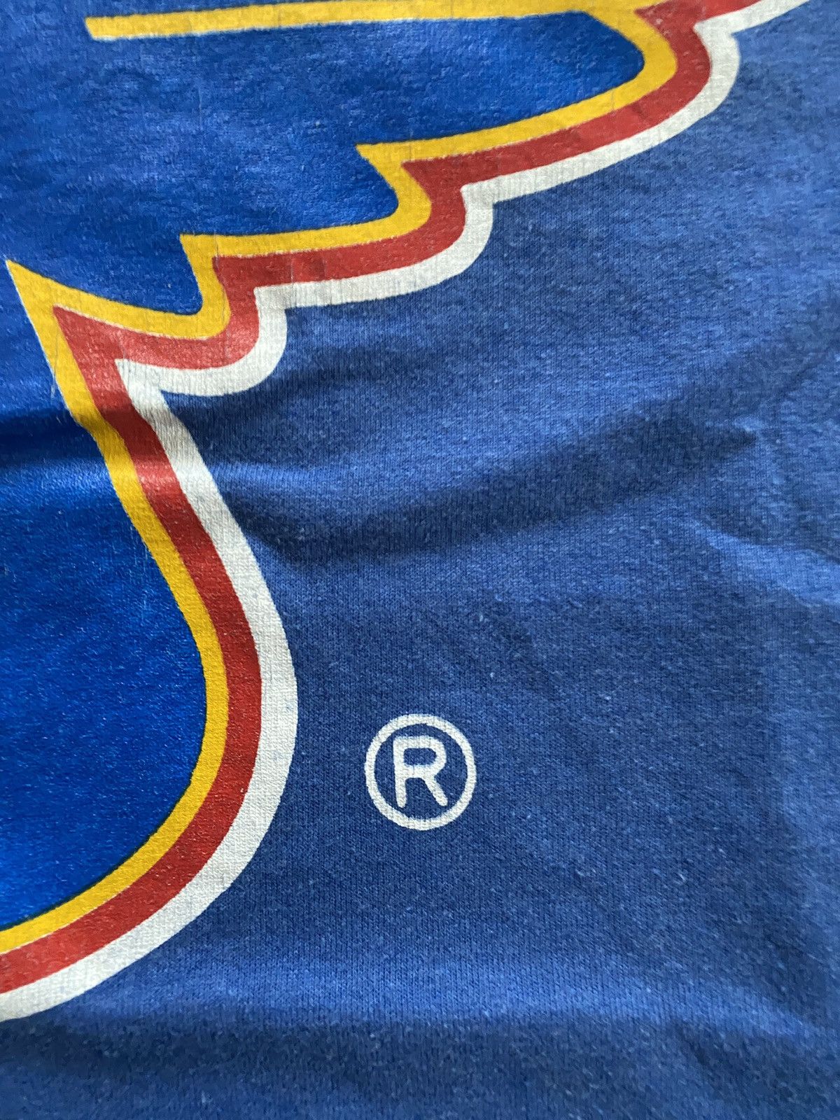 NHL Vintage 80’s St. Louis Blues Single Stitch Screen Stars Tee Size US S / EU 44-46 / 1 - 6 Thumbnail