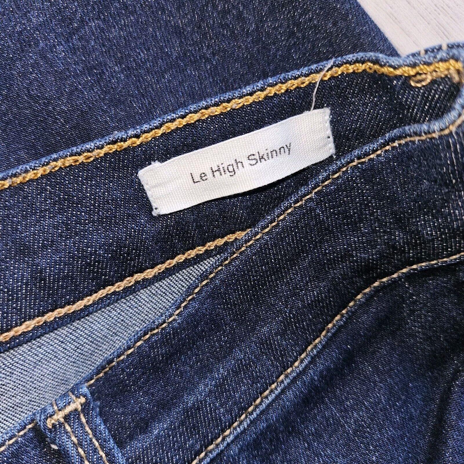 Frame Frame Jeans Women 25 Le High Skinny Split Hem Mid Rise Blue Size 25" / US 0 / IT 36 - 12 Thumbnail