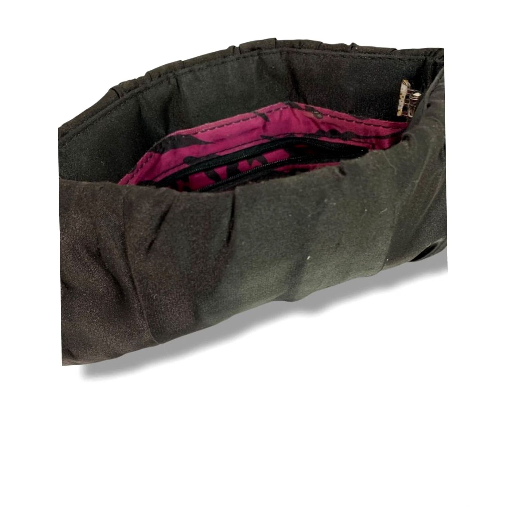 Steve Madden Steve Madden Clutch Bag Satin Evening Ruched Hinged Opening Bright Lining Women Size ONE SIZE - 5 Thumbnail