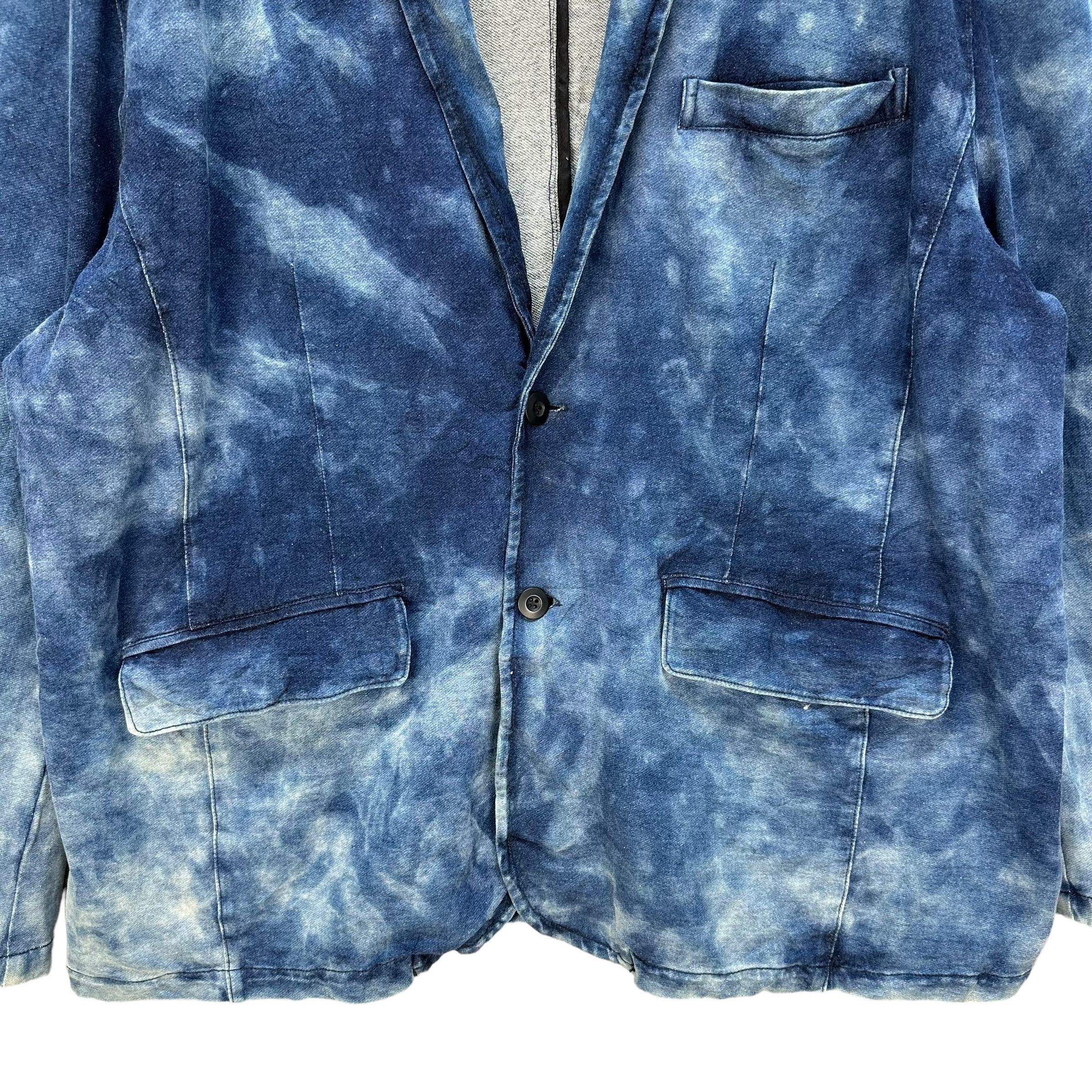 If Six Was Nine IN THE ATTIC Acid Wash Casual Jacket #A49-1140 Size US XXL / EU 58 / 5 - 3 Thumbnail