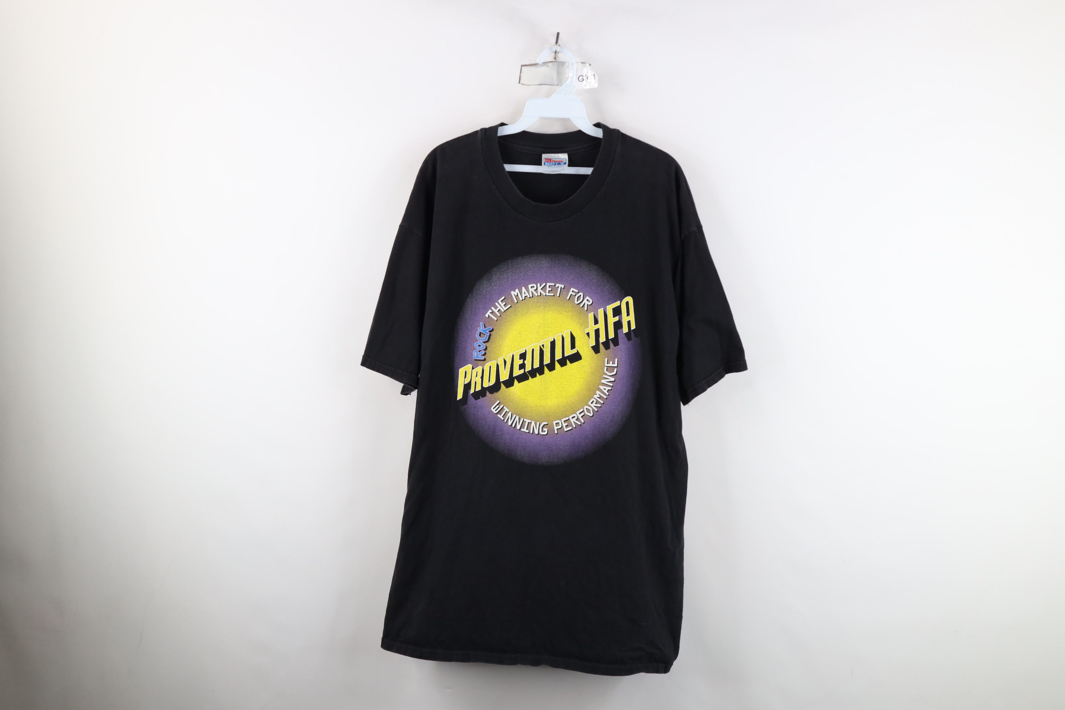 Vintage Vintage 90s 1997 Rock The Market Tour Proventil HFA T-Shirt Size US XL / EU 56 / 4 - 1 Thumbnail