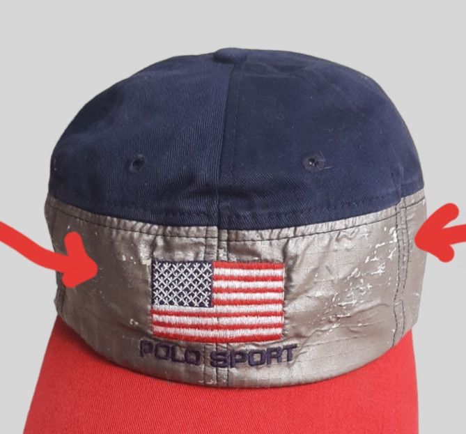Polo Ralph Lauren × Ralph Lauren × Vintage Vintage 90's Polo sport caps Size ONE SIZE - 5 Thumbnail