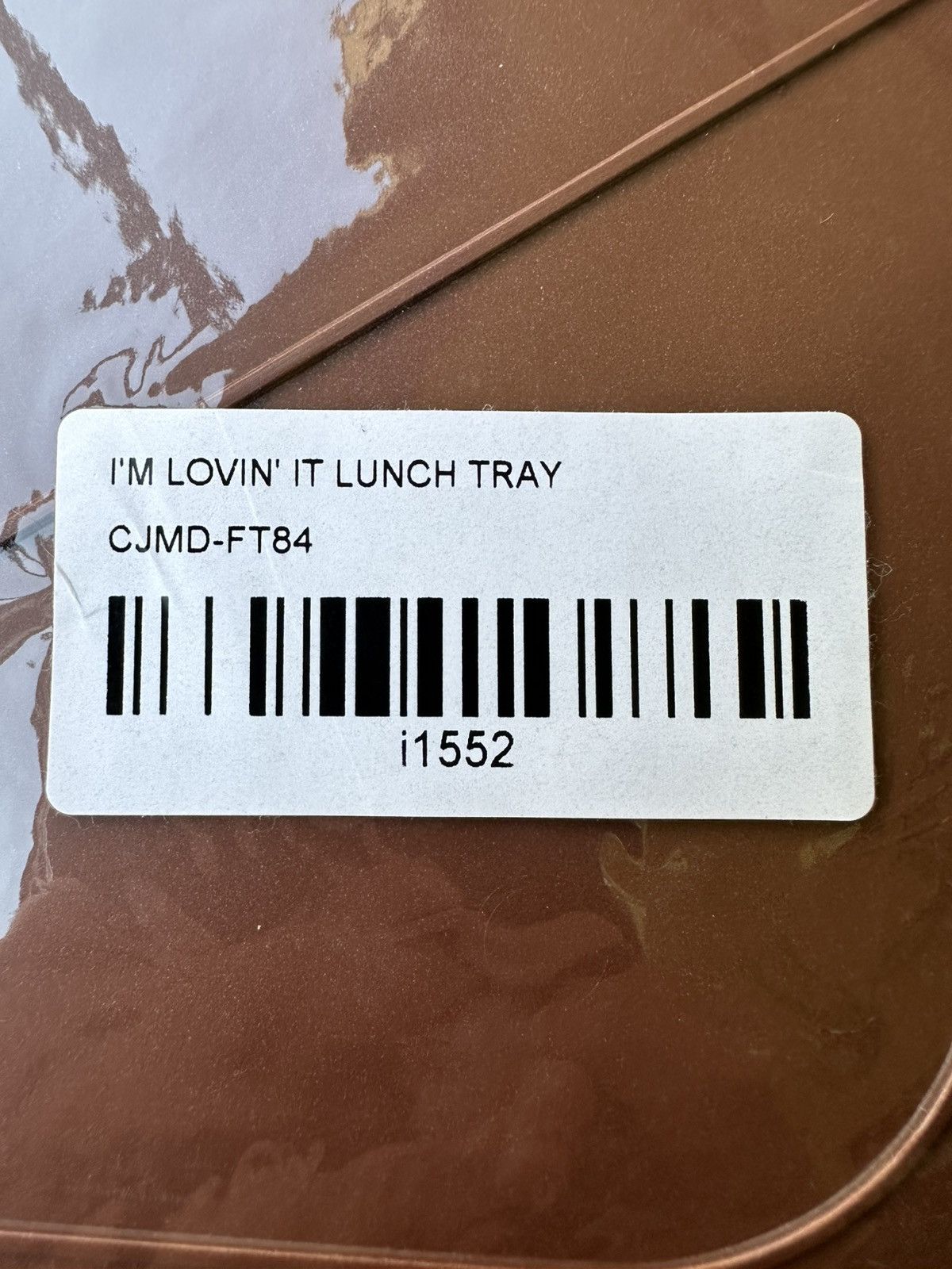 Travis Scott x McDonald’s Serving Tray