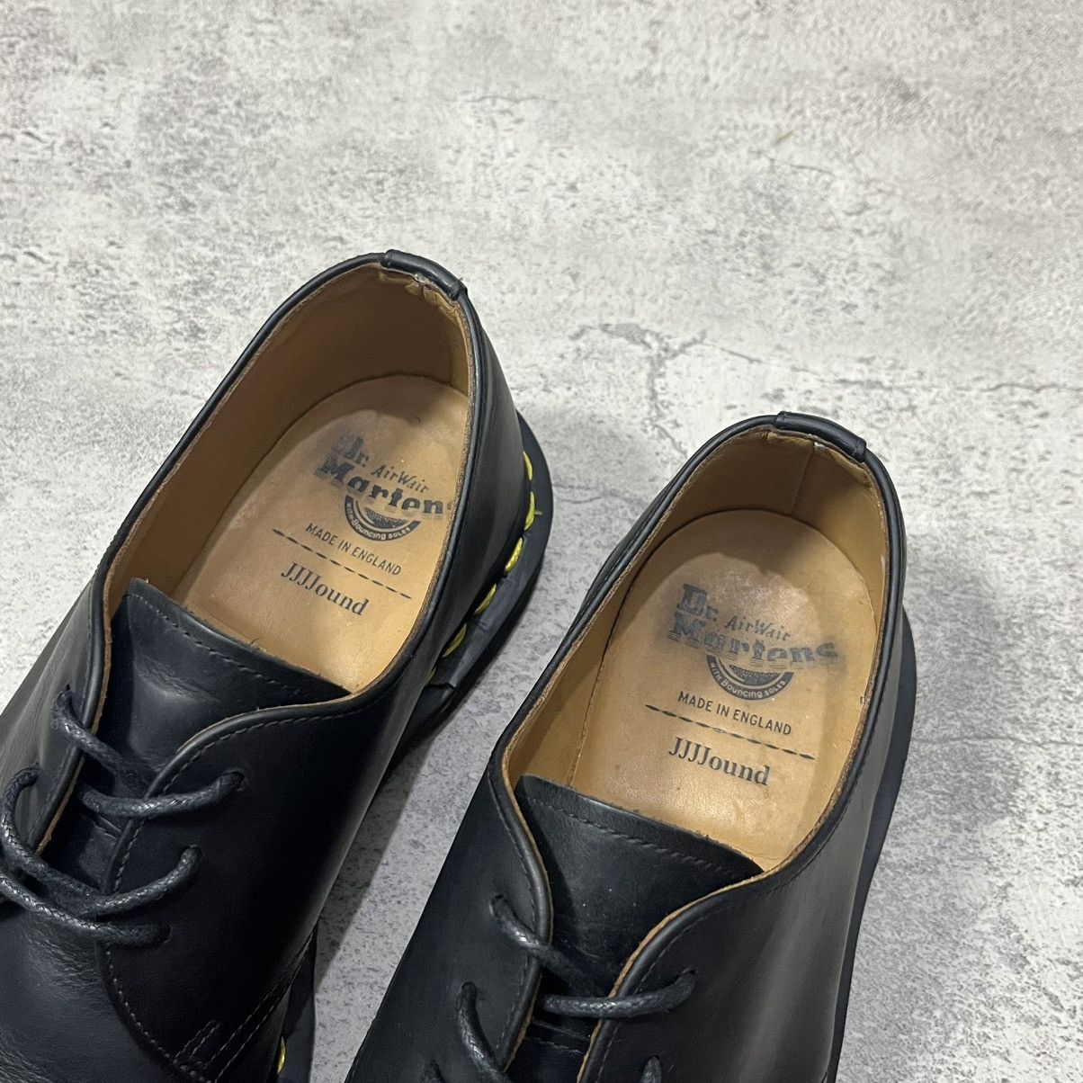 Dr. Martens × JJJJound JJJJound x Dr. Martens Archie II Crazy Leather Shoes - Black Size US 9 / EU 42 - 8 Thumbnail
