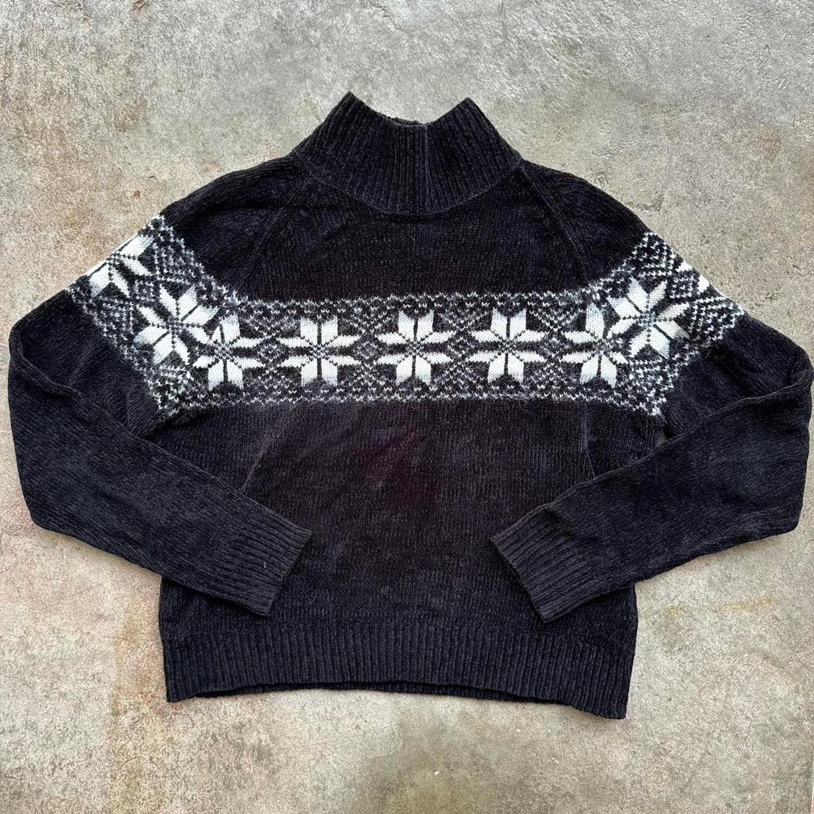 Other Black and white vintage sweater knitwear Size M / US 6-8 / IT 42-44 - 1 Thumbnail