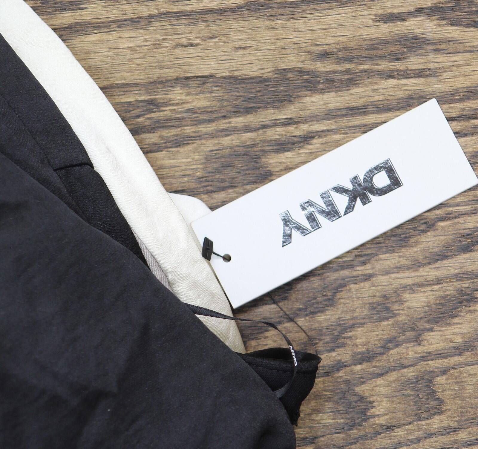 DKNY Dkny Satin Slip Dress Dd4k6d69 Black / Cloud / Eggshell 8 Size M / US 6-8 / IT 42-44 - 3 Thumbnail