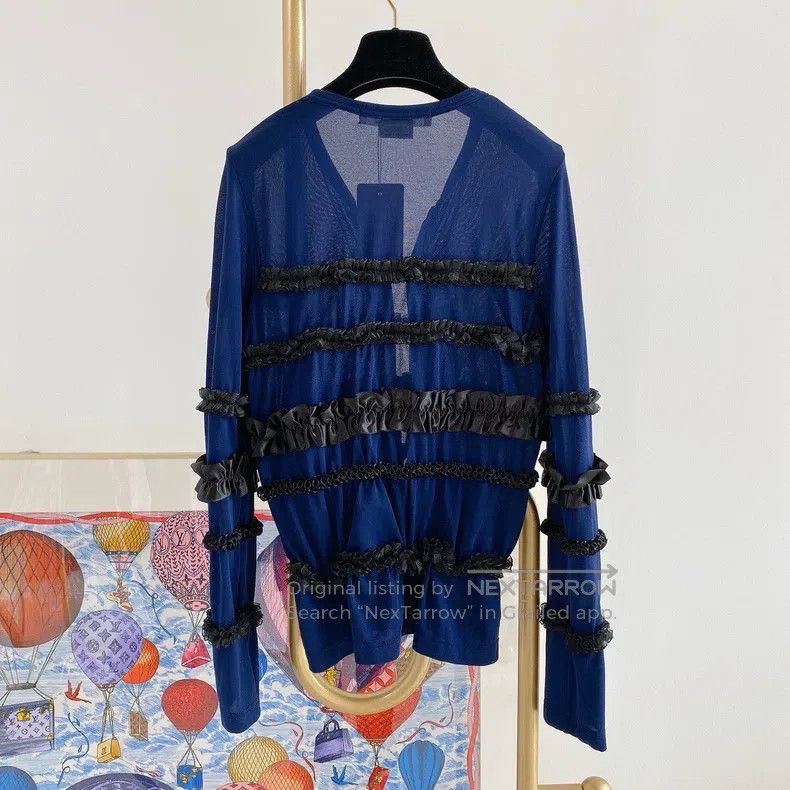 Comme des Garcons Comme Des Garcons Blue lace jacket - Size S Size S / US 4 / IT 40 - 2 Thumbnail