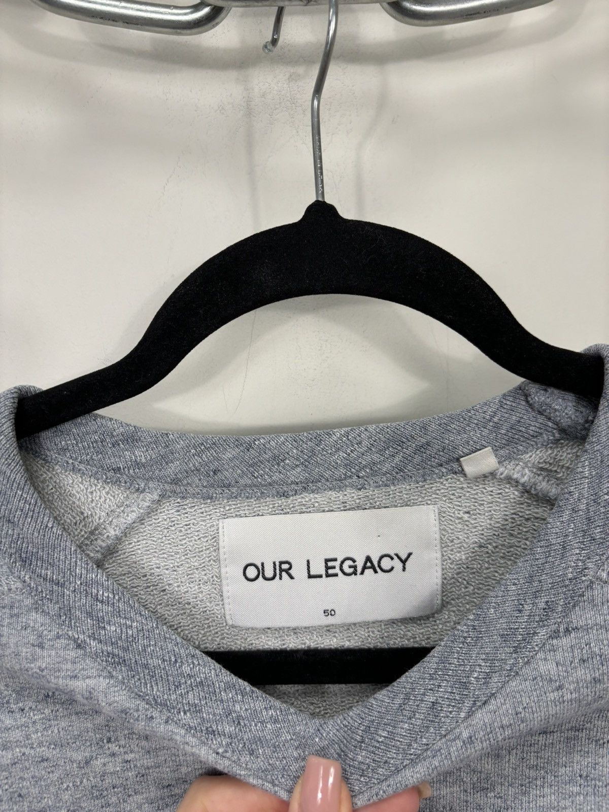 Our Legacy Our Legacy SS14 Grey Blue Melange Y2K Hype Sweatshirt Size US M / EU 48-50 / 2 - 6 Thumbnail