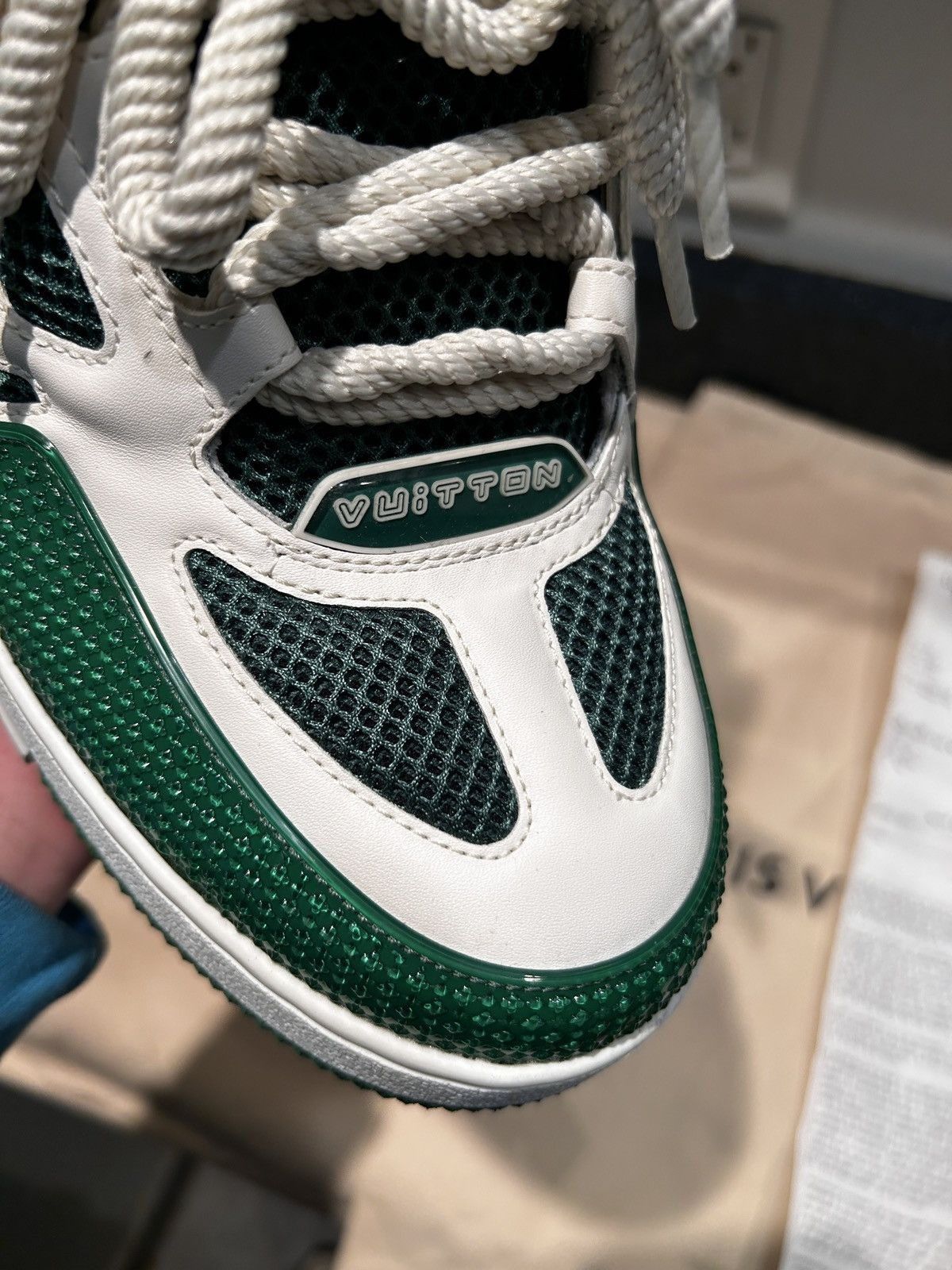 Louis Vuitton Louis Vuitton Skate Trainer ‘Green Size US 11 / EU 44 - 11 Thumbnail