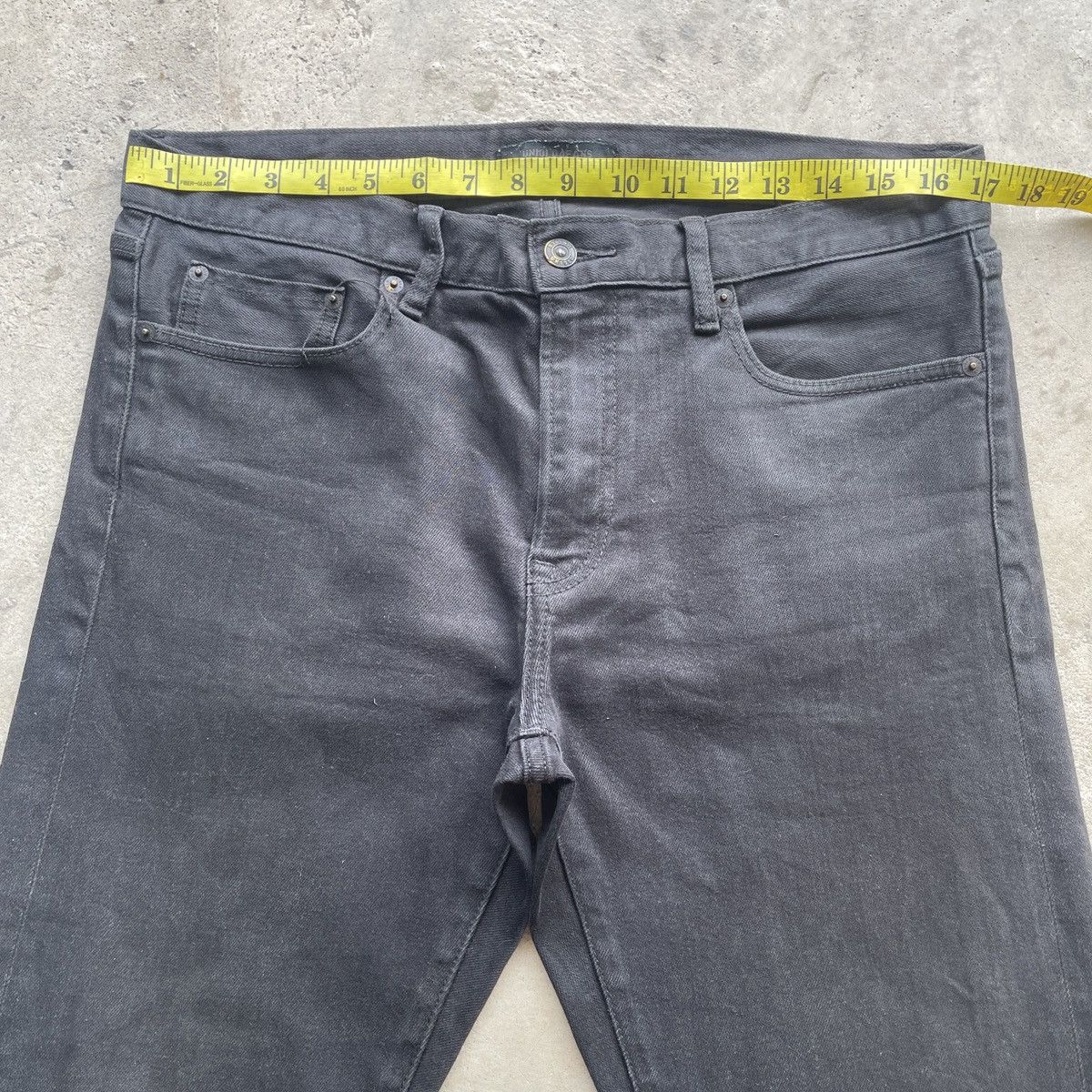 Japanese Brand W34x31.5 Vintage Japanese Black Jeans Pants Denim Skinny Size US 34 / EU 50 - 5 Thumbnail