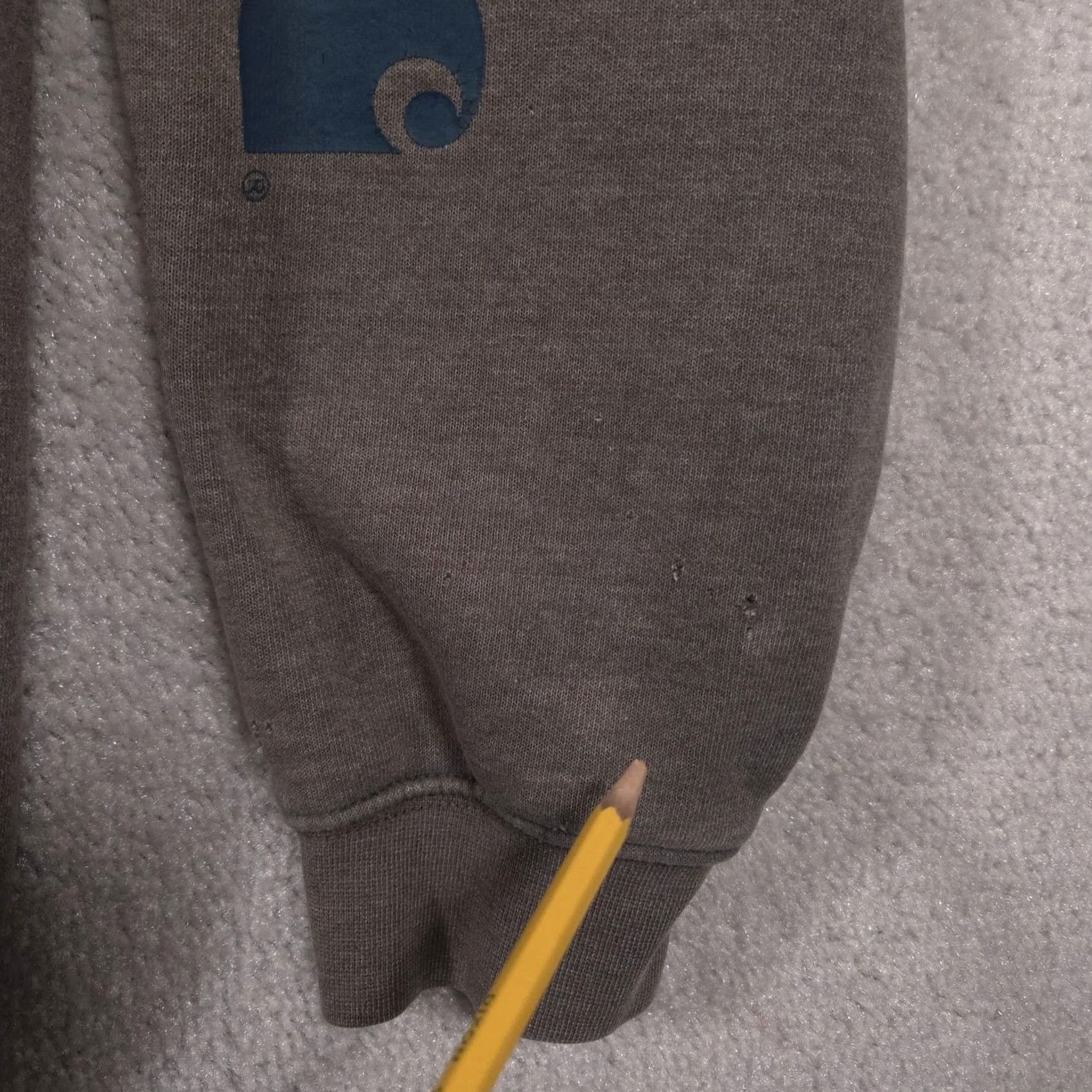 Carhartt VINTAGE Carhartt Sweatshirt Hoodie Mens 2XL Gray Original Fit Sleeve Logo Workwear Pullover Hooded Pockets Lined Graphic Print Size US XXL / EU 58 / 5 - 6 Thumbnail
