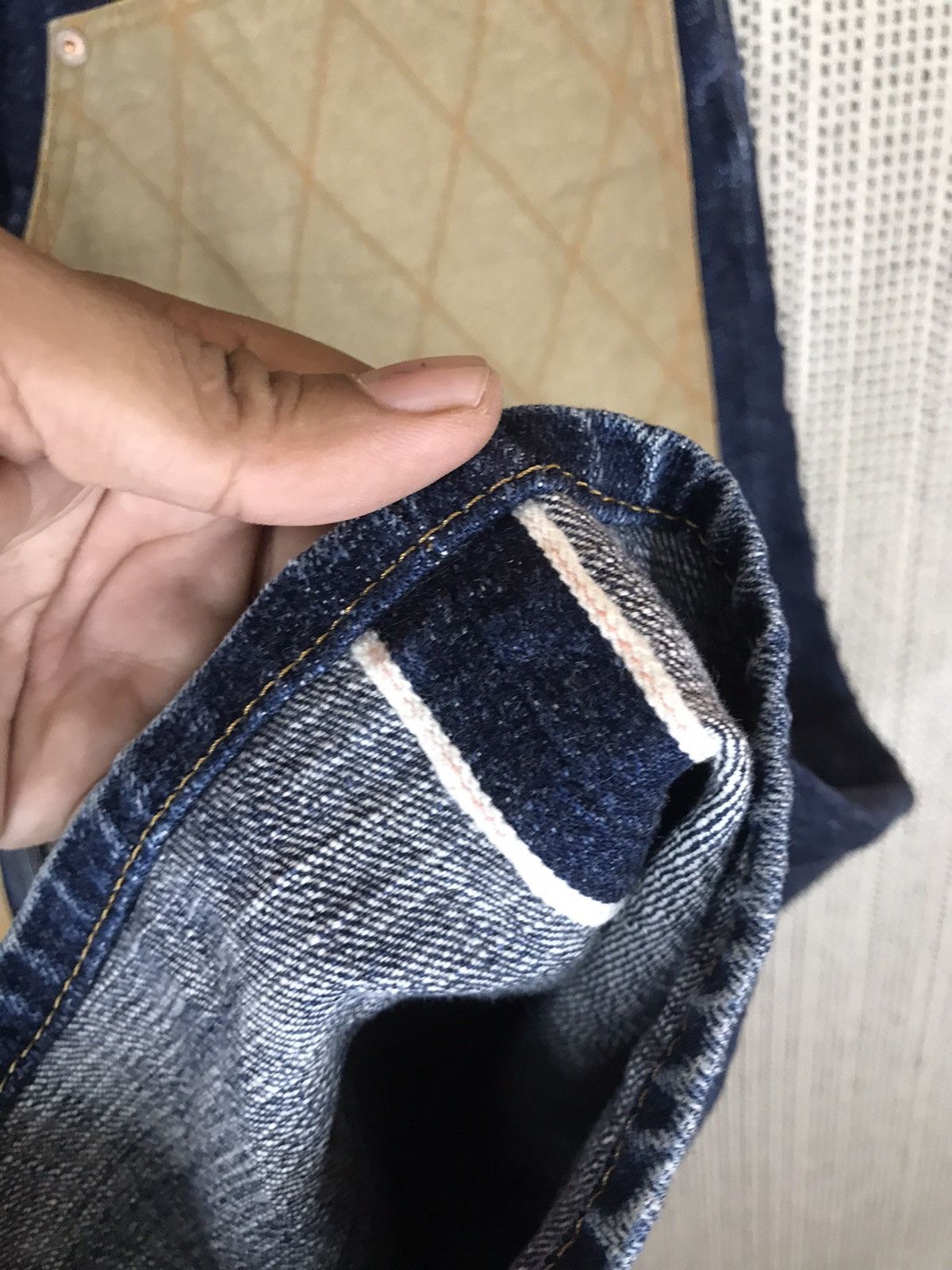 Indigo ‼️UNION BROS JAPAN MADE DOUBLE KNEE INDIGO SELVEDGE DENIM‼️ Size US 33 - 7 Thumbnail