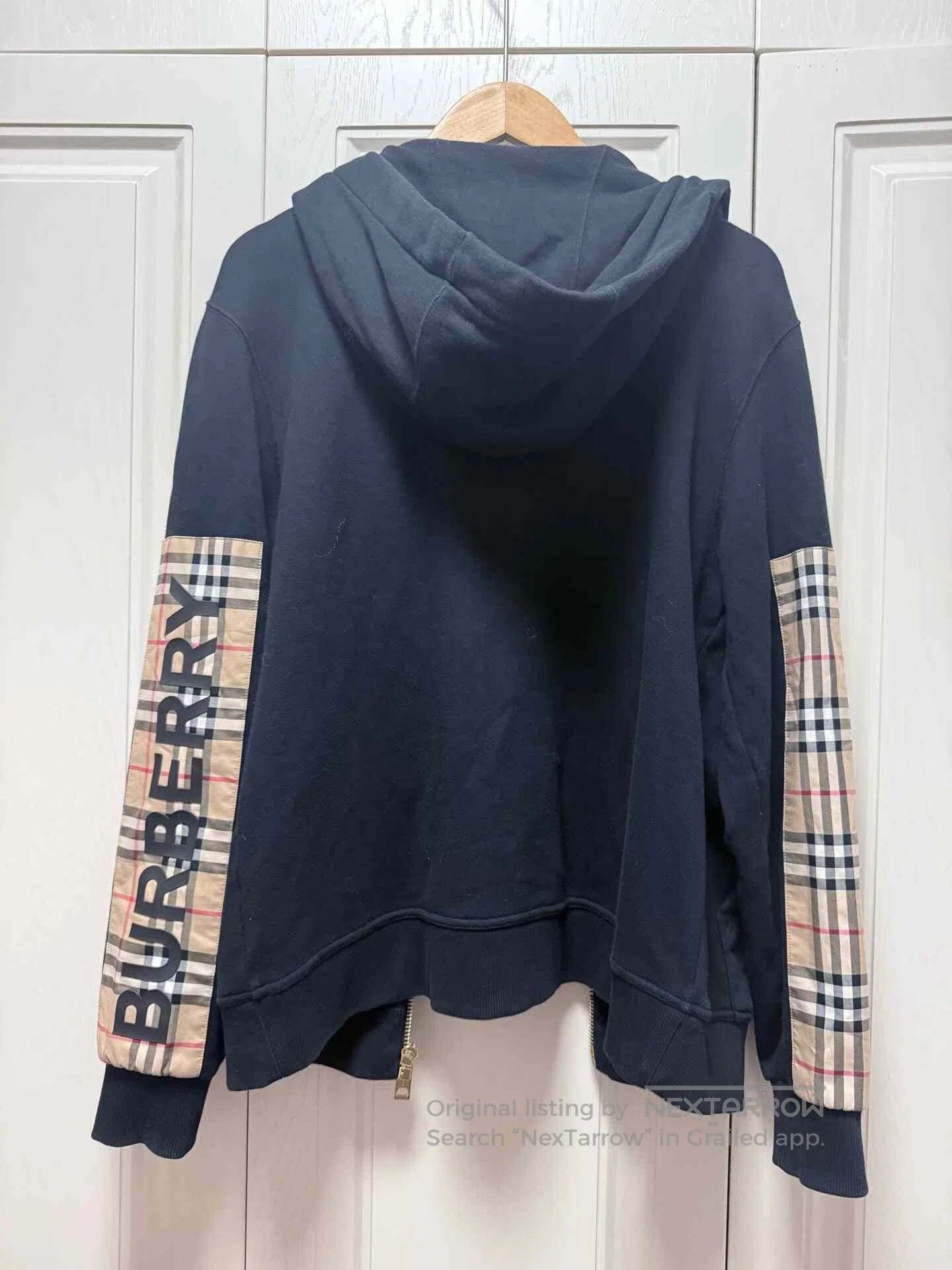 Burberry Burberry Black Spliced Arm Check Zip Jacket. Size US M / EU 48-50 / 2 - 2 Thumbnail